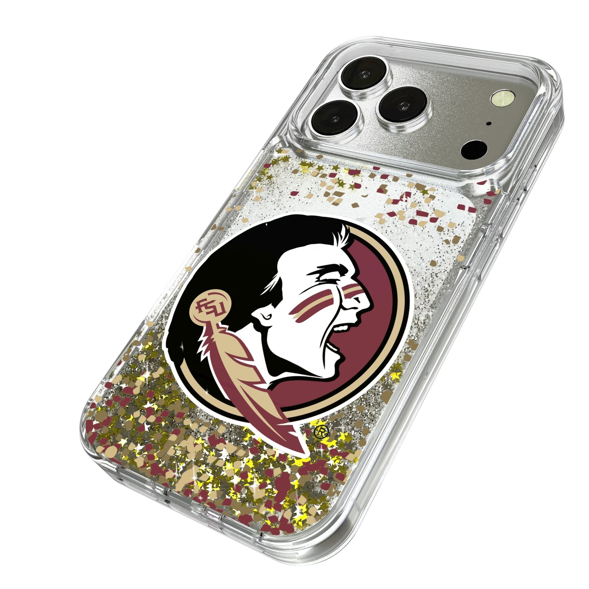 Florida State University Seminoles Confetti Glitter Phone Case for Apple iPhone 17 Series