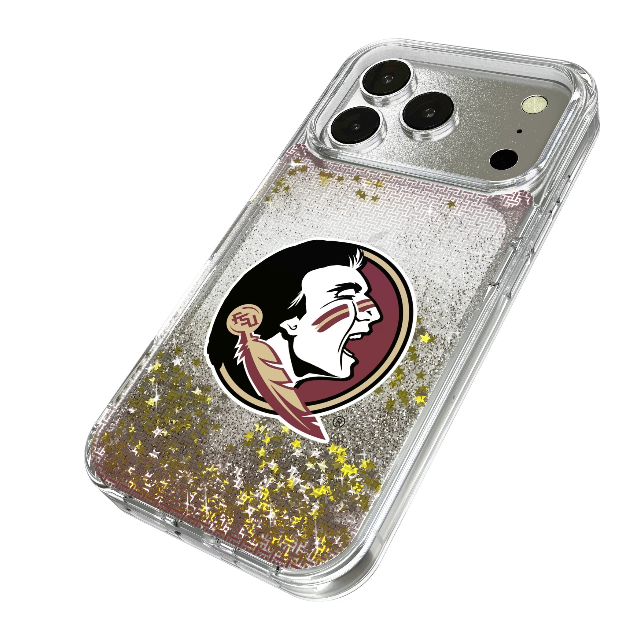 Florida State University Seminoles Linen Glitter Phone Case for Apple iPhone 17 Series