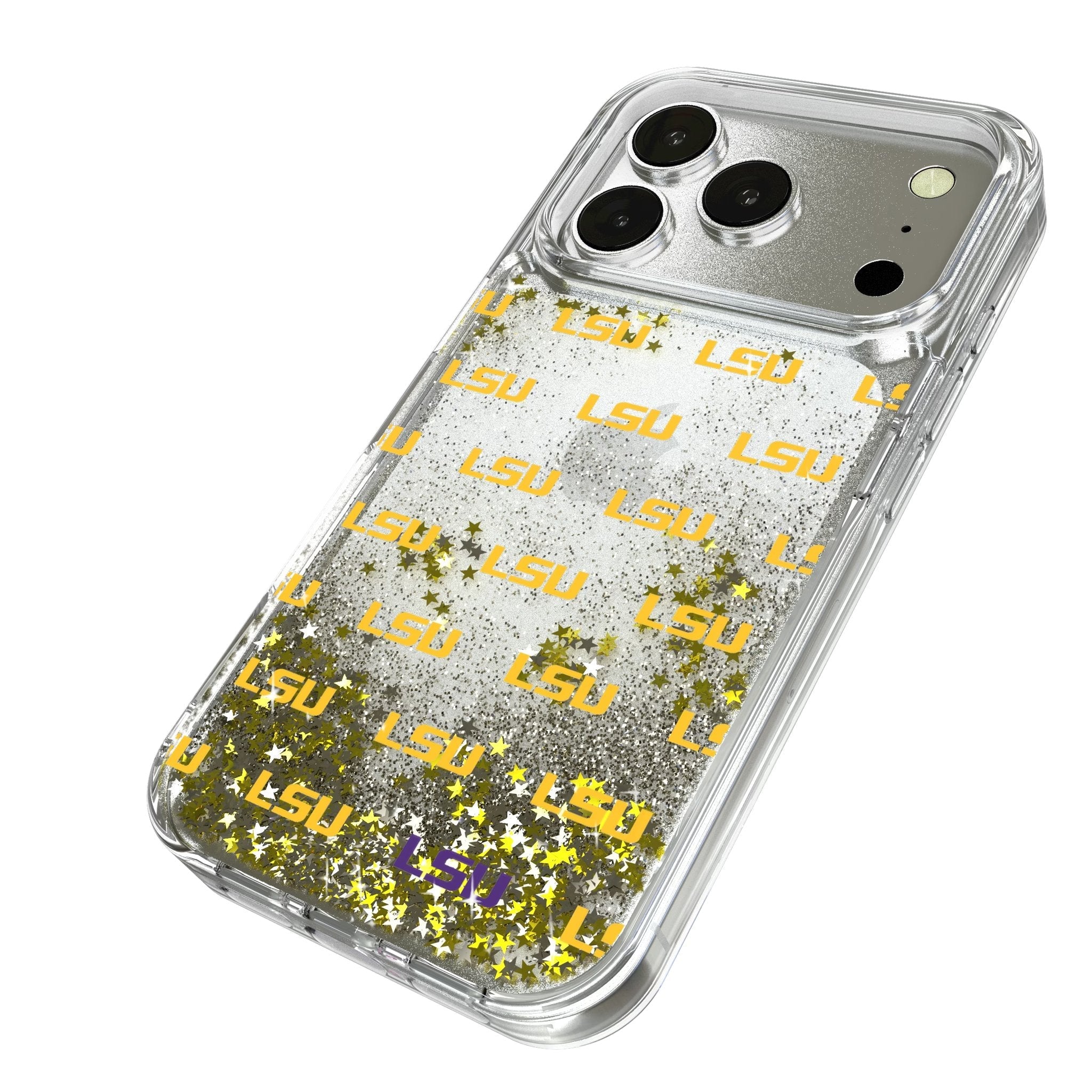 Louisiana State University Tigers Fashion Pattern Glitter Phone Case for Apple iPhone 17 Series