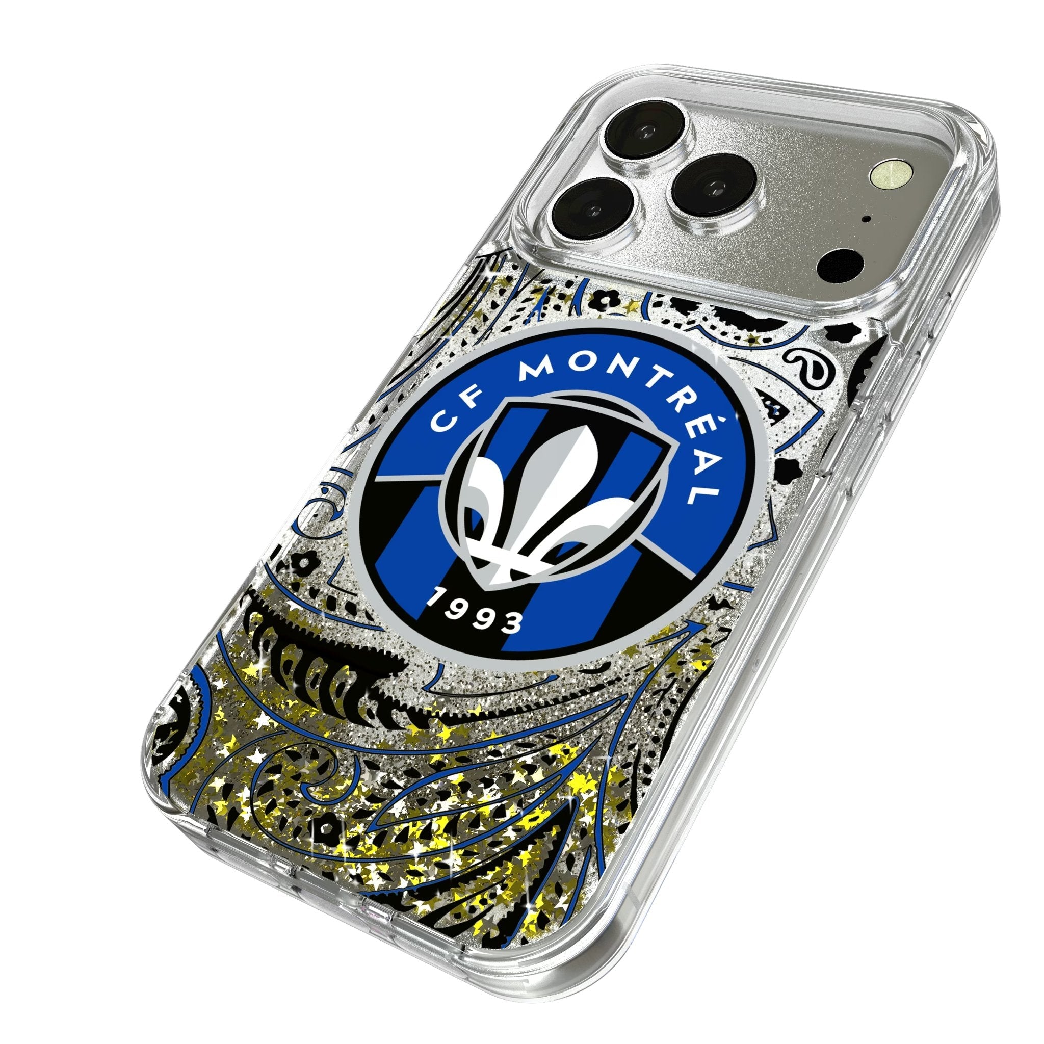 CF Montreal Paisley Glitter Phone Case for Apple iPhone 17 Series
