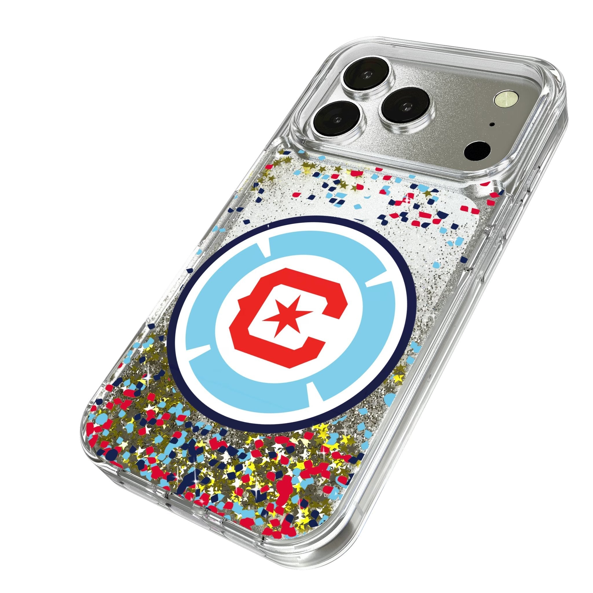 Chicago Fire Confetti Glitter Phone Case for Apple iPhone 17 Series