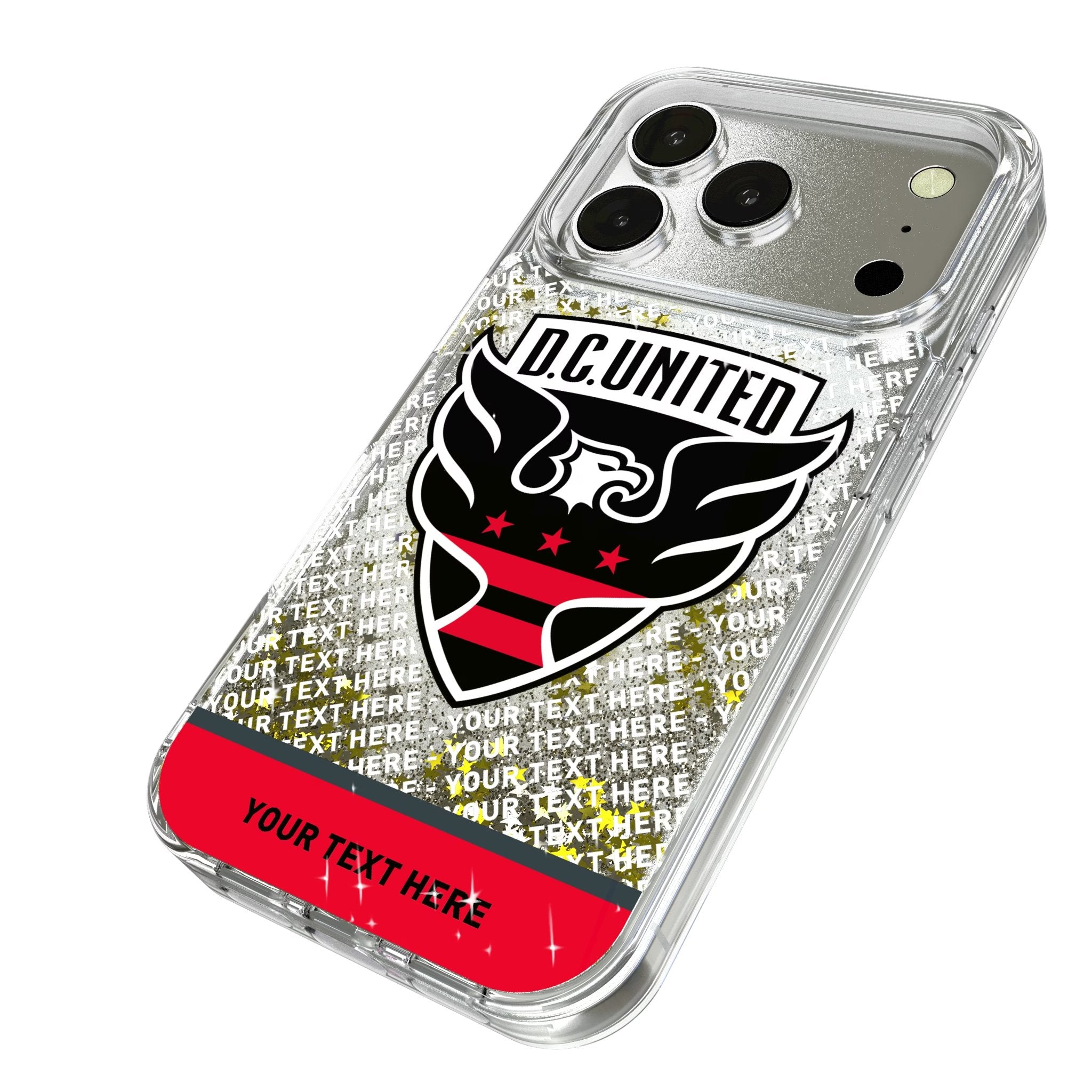 DC United Personalized EndZone Plus Glitter Phone Case for Apple iPhone 17 Series