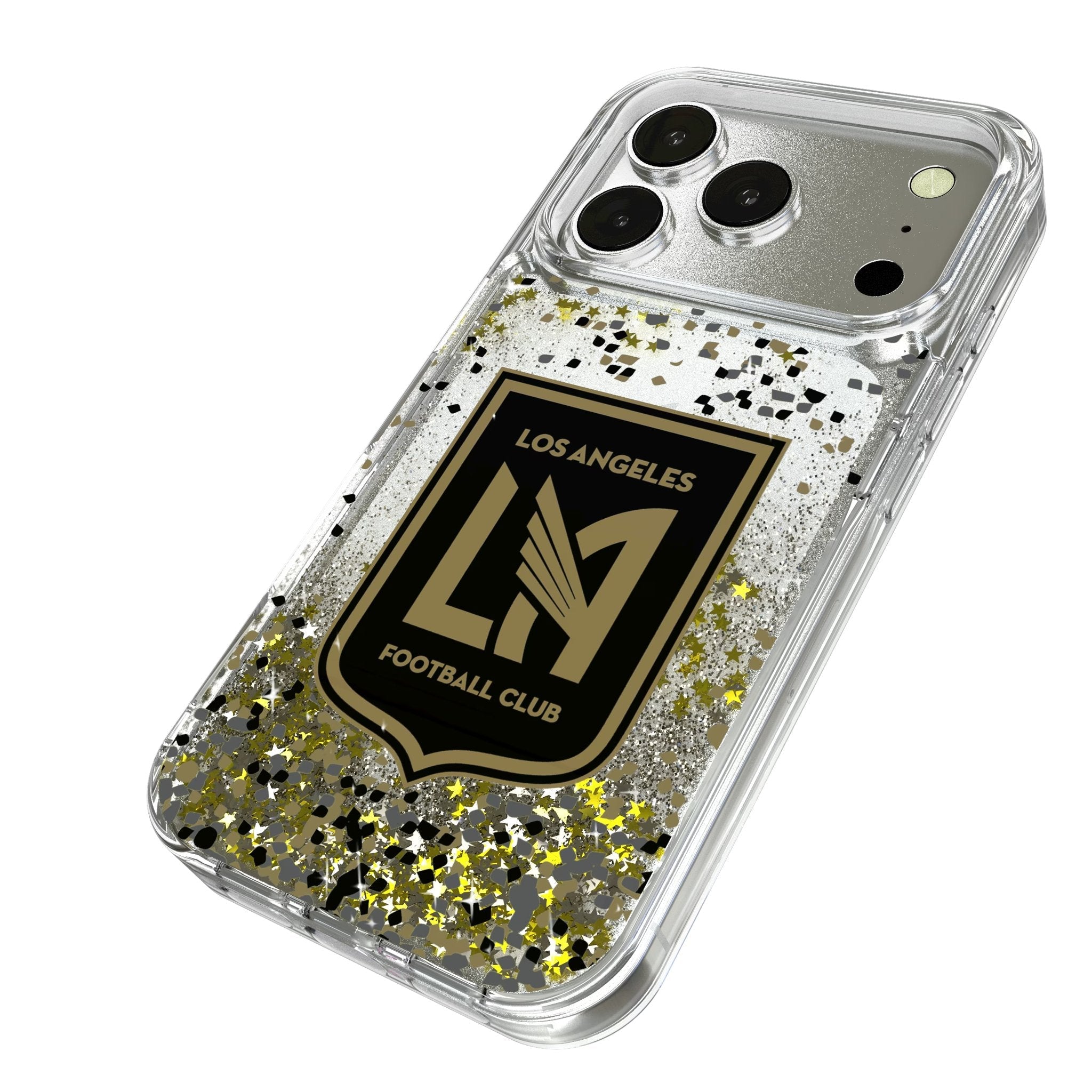 Los Angeles Football Club Confetti Glitter Phone Case for Apple iPhone 17 Series