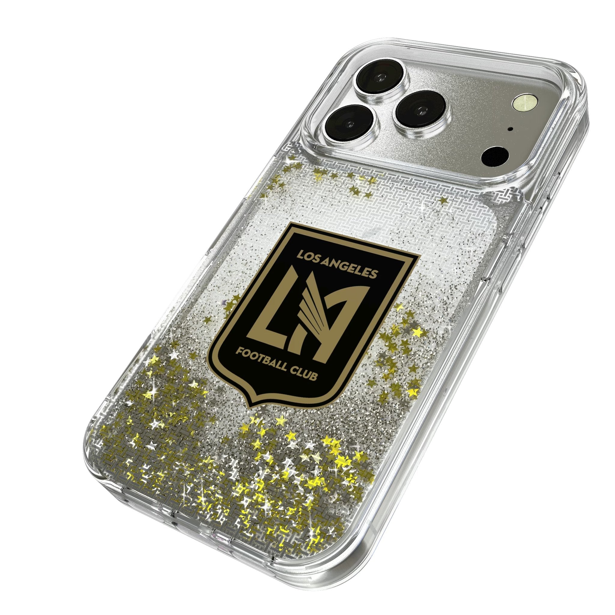 Los Angeles Football Club Linen Glitter Phone Case for Apple iPhone 17 Series