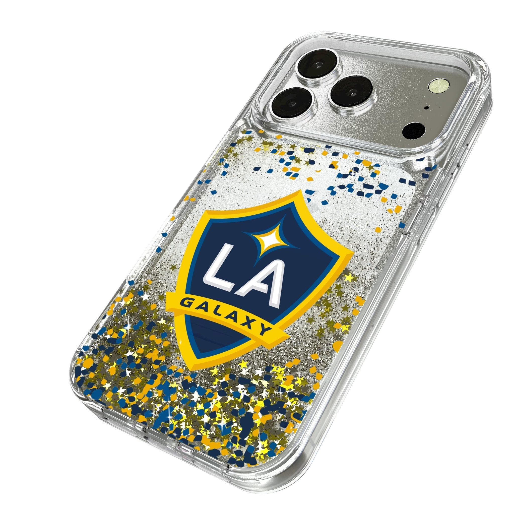 LA Galaxy Confetti Glitter Phone Case for Apple iPhone 17 Series