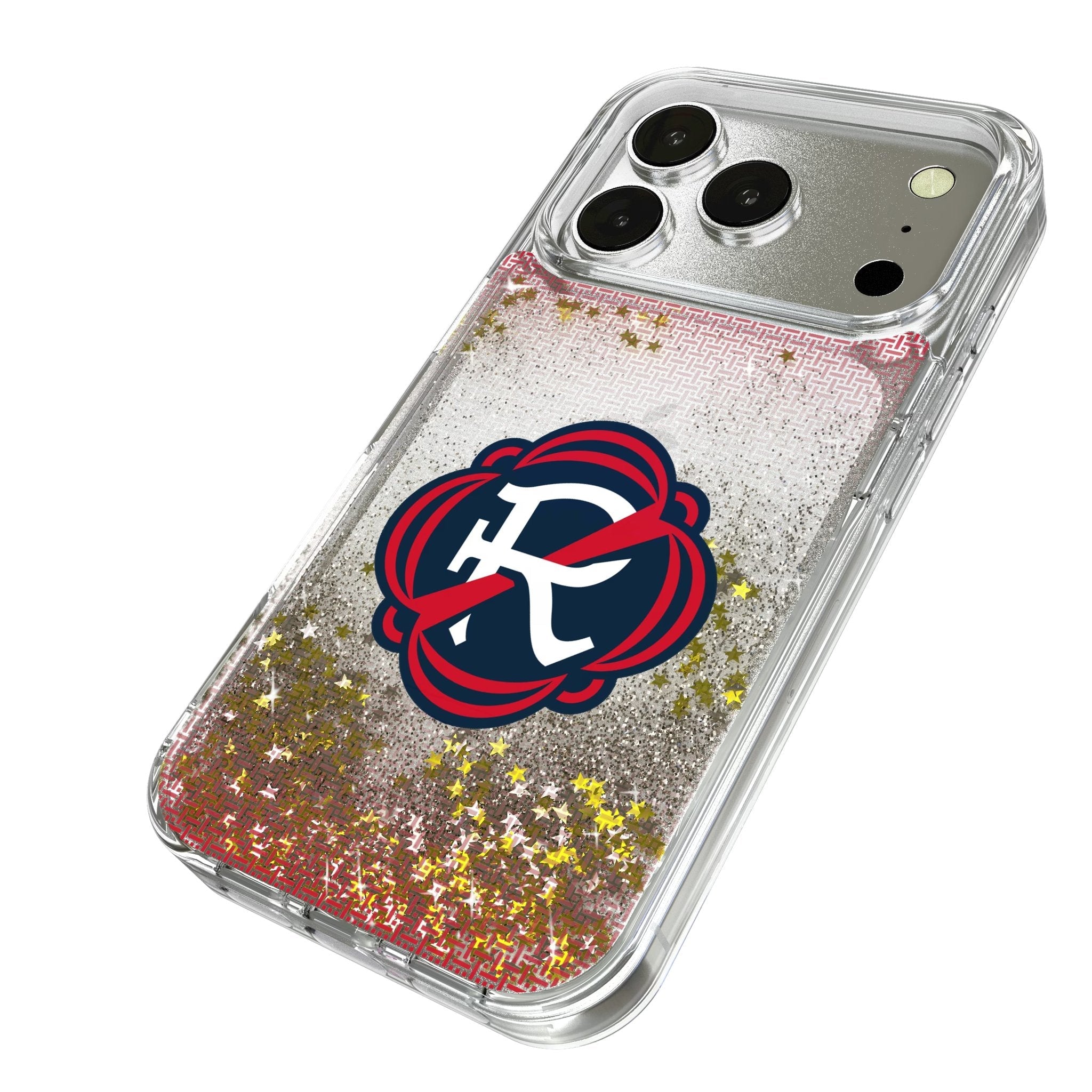 New England Revolution Linen Glitter Phone Case for Apple iPhone 17 Series