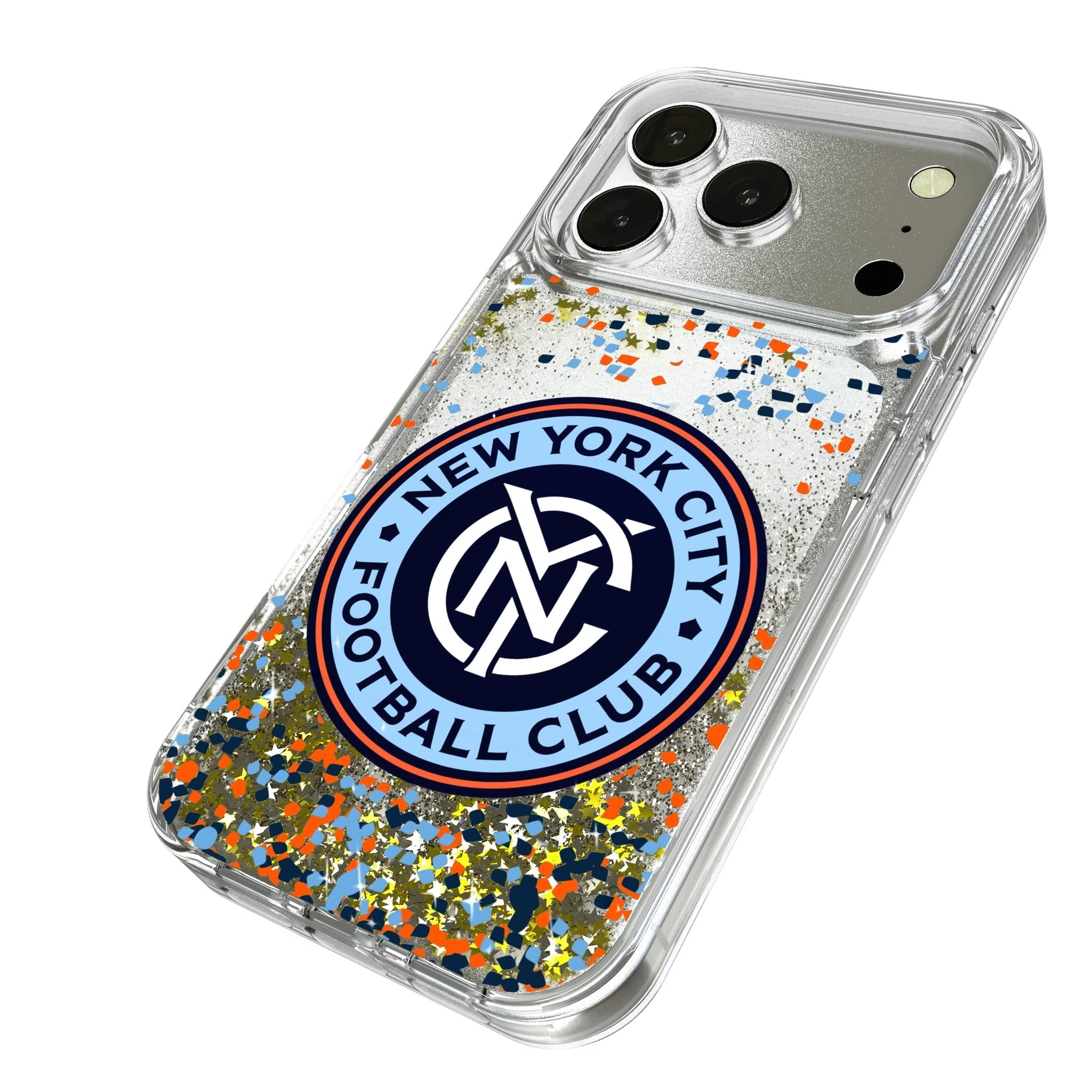 New York City FC Confetti Glitter Phone Case for Apple iPhone 17 Series 2