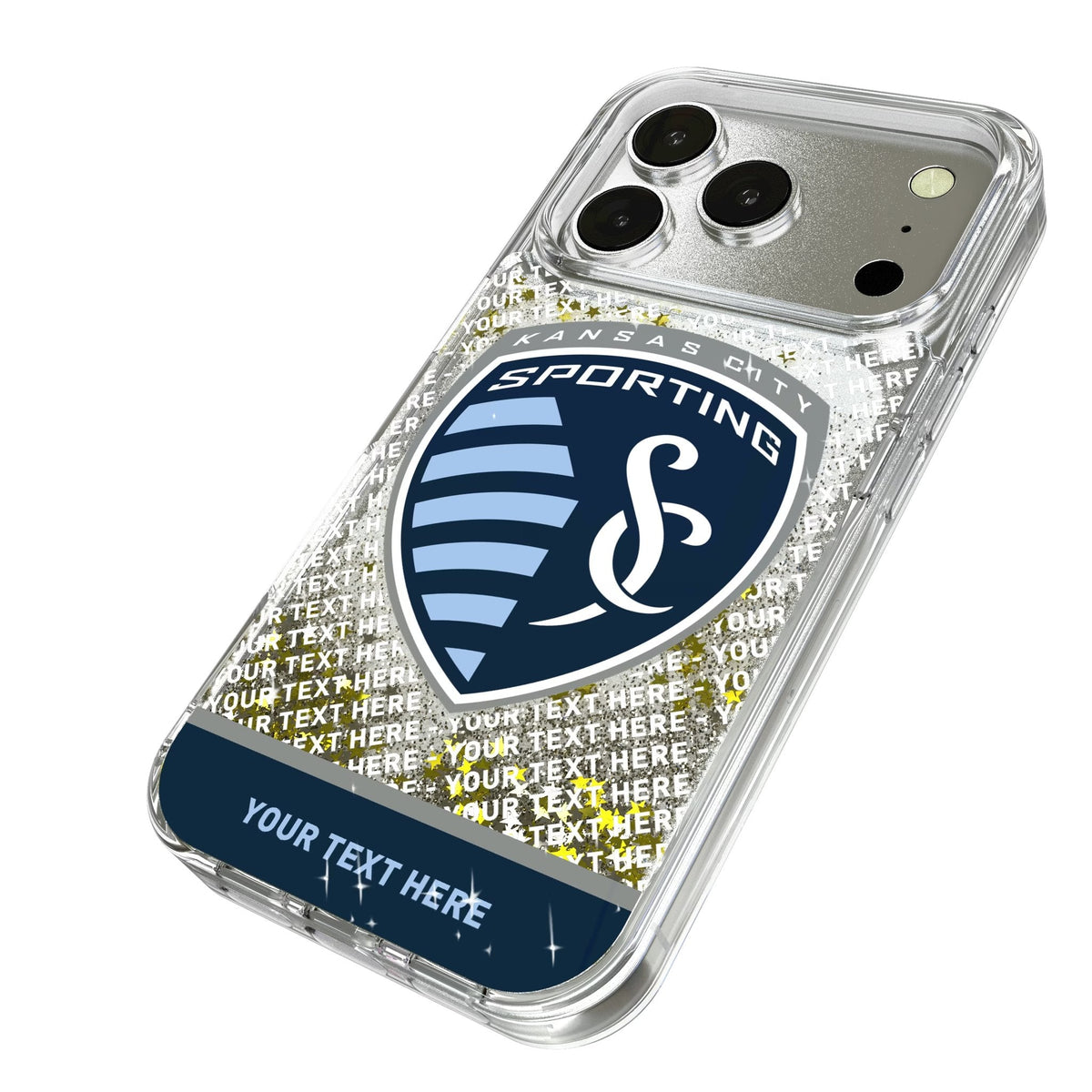 Sporting Kansas City Personalized EndZone Plus Glitter Phone Case for Apple iPhone 17 Series 2