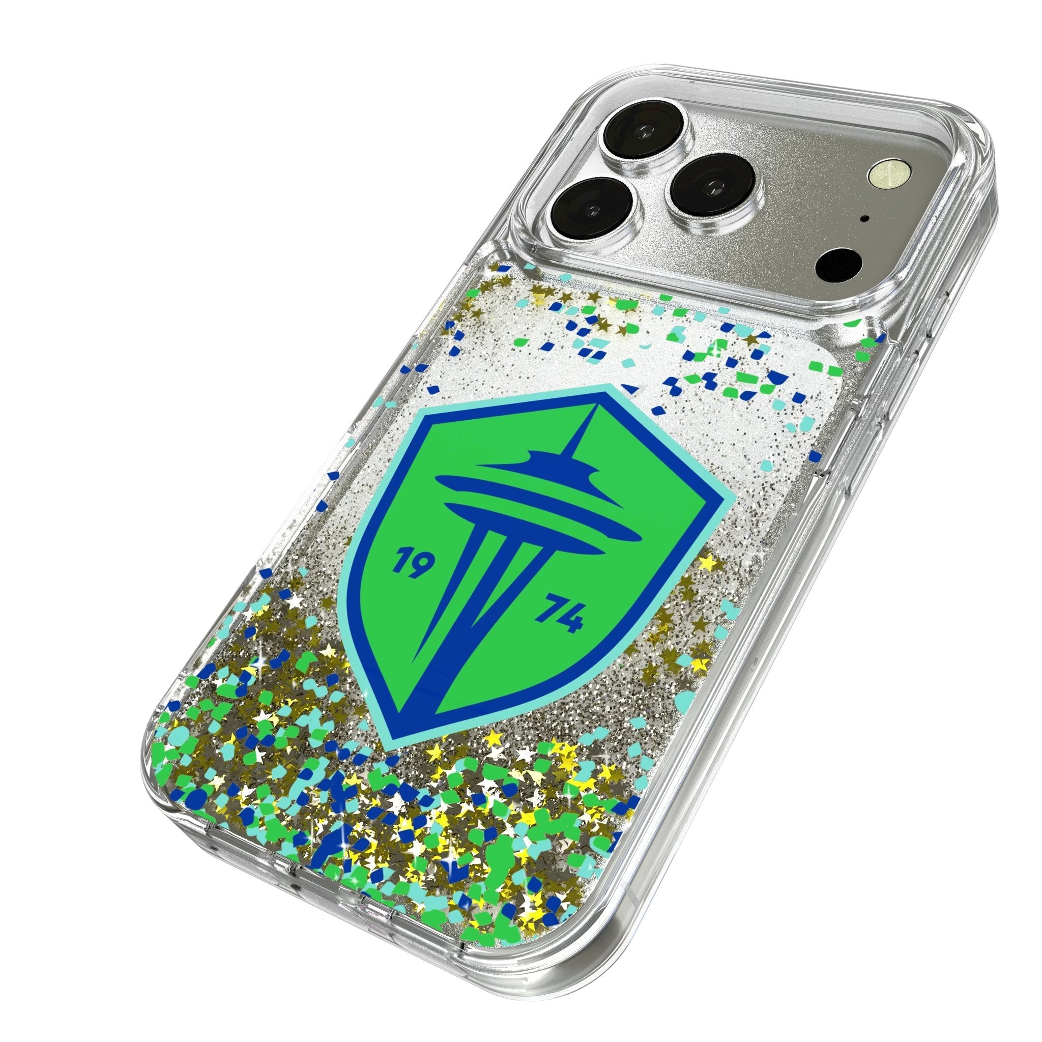 Seattle Sounders FC Confetti Glitter Phone Case for Apple iPhone 17 Series 2