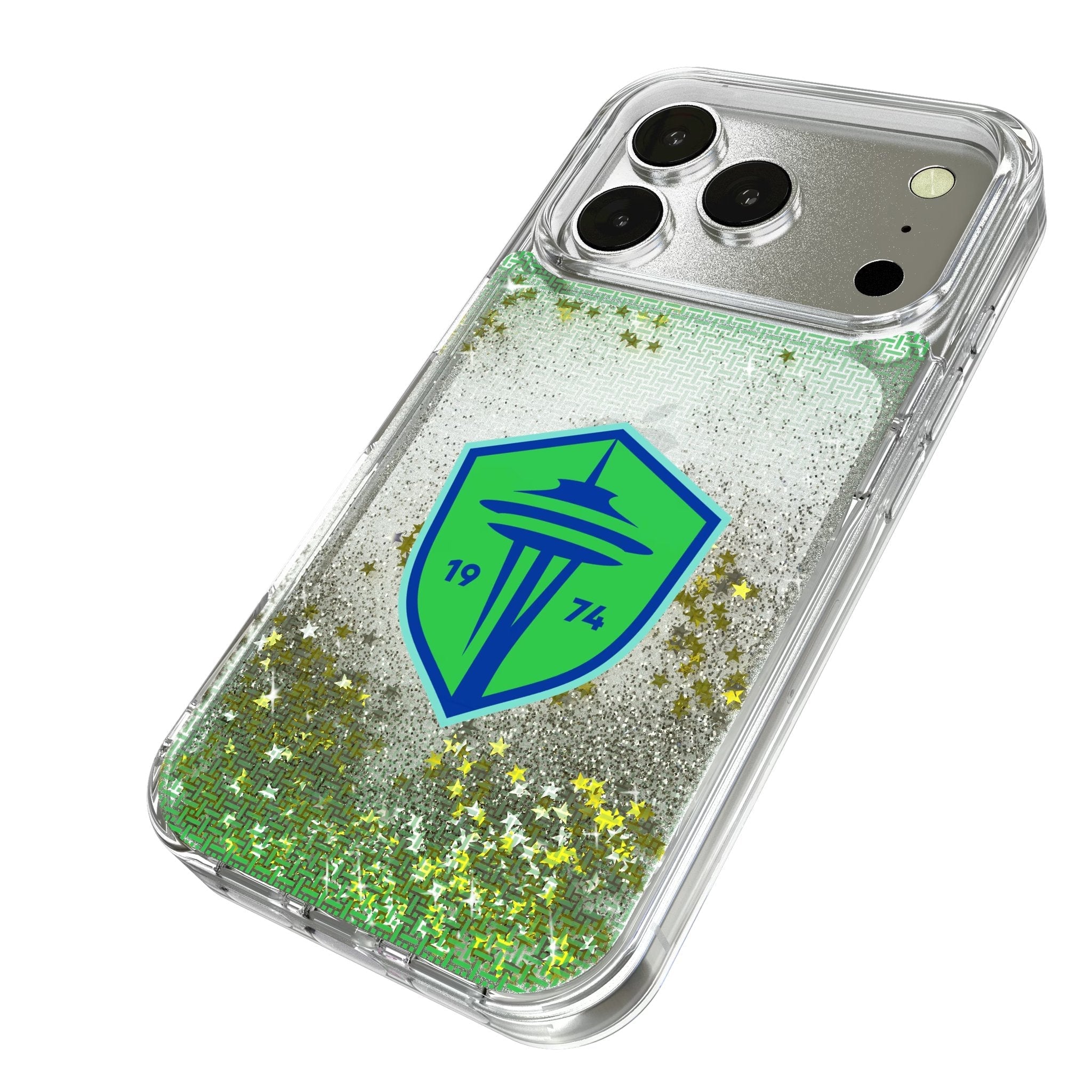 Seattle Sounders FC Linen Glitter Phone Case for Apple iPhone 17 Series 2