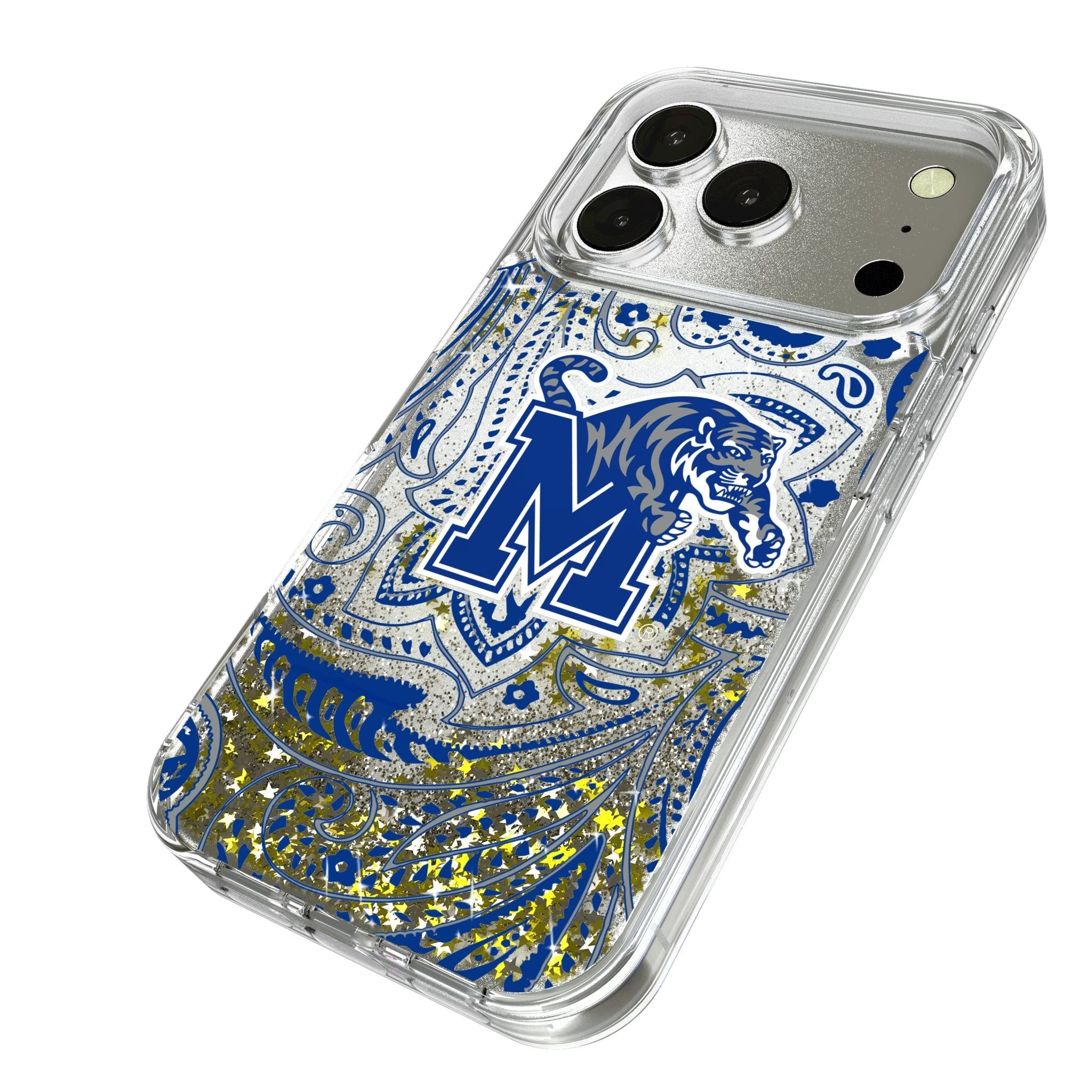 University of Memphis Tigers Paisley Glitter Phone Case for Apple iPhone 17 Series