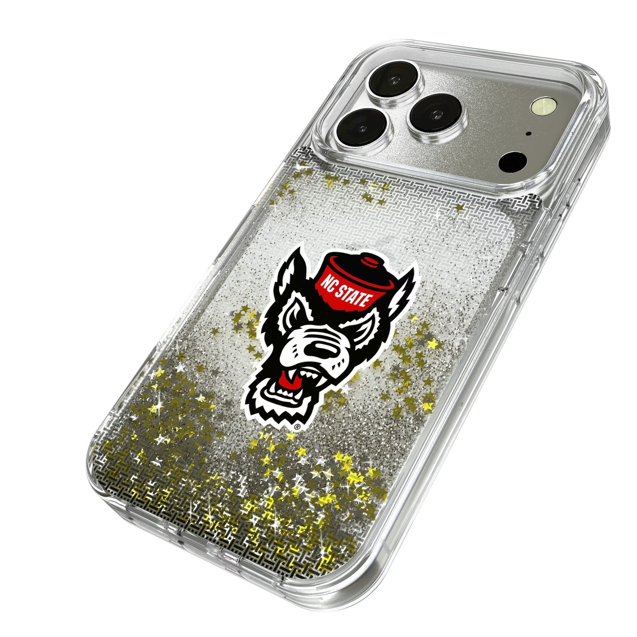 North Carolina State University Wolfpack Linen Glitter Phone Case for Apple iPhone 17 Series