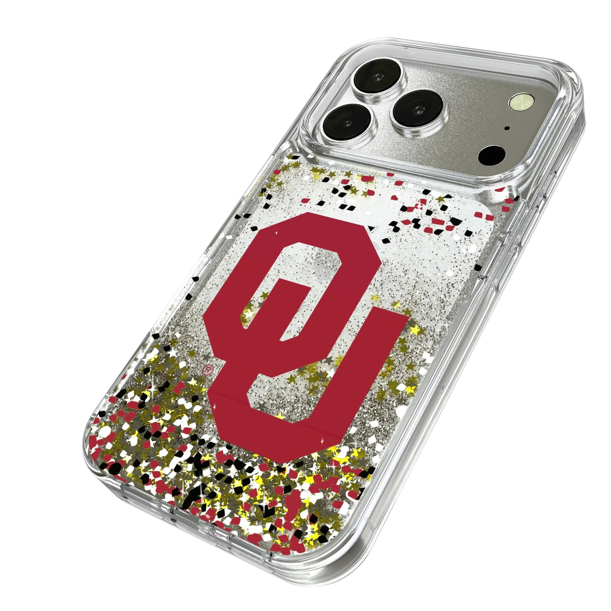 University of Oklahoma Sooners Confetti Glitter Phone Case for Apple iPhone 17 Series