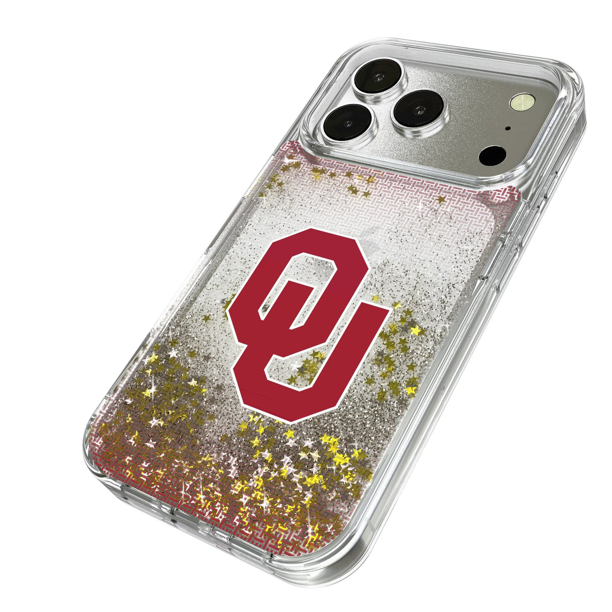 University of Oklahoma Sooners Linen Glitter Phone Case for Apple iPhone 17 Series