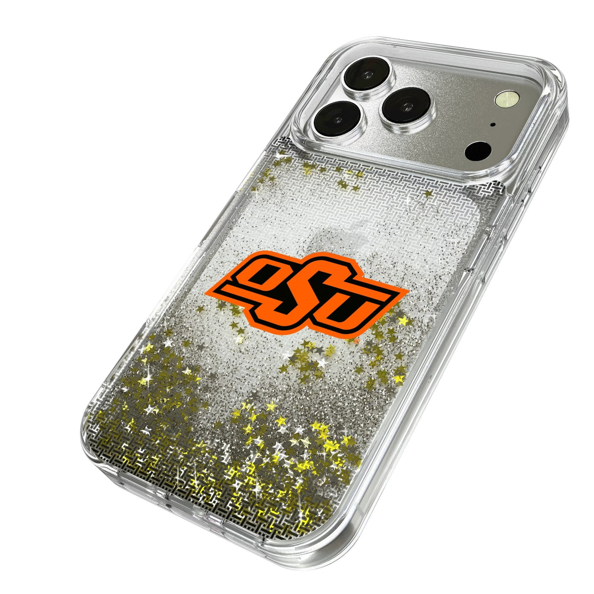 Oklahoma State University Cowboys Linen Glitter Phone Case for Apple iPhone 17 Series
