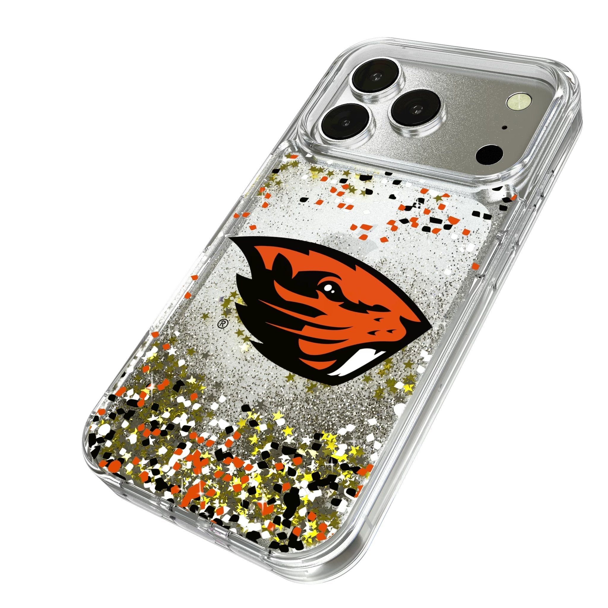 Oregon State University Beavers Confetti Glitter Phone Case for Apple iPhone 17 Series 2