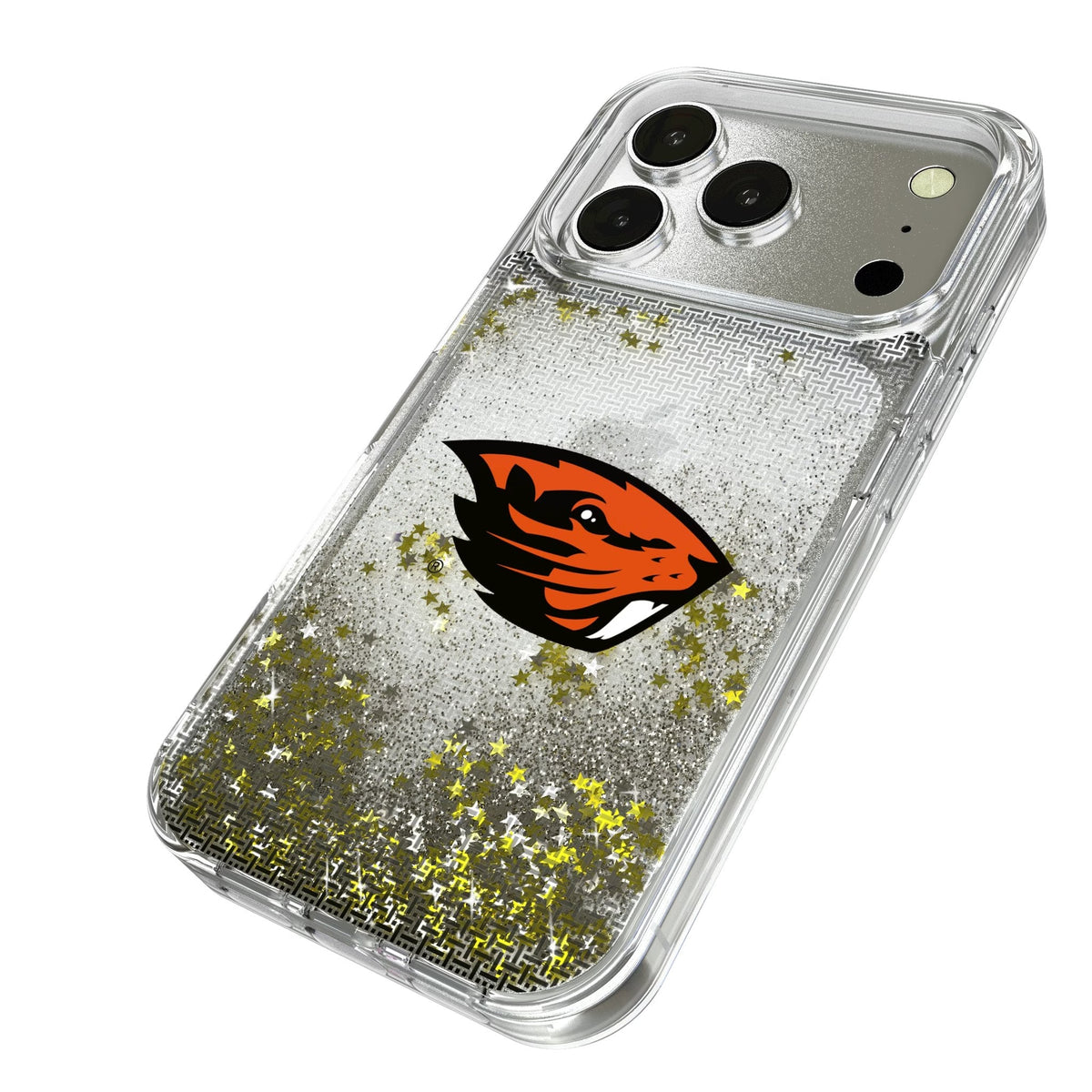 Oregon State University Beavers Linen Glitter Phone Case for Apple iPhone 17 Series 2