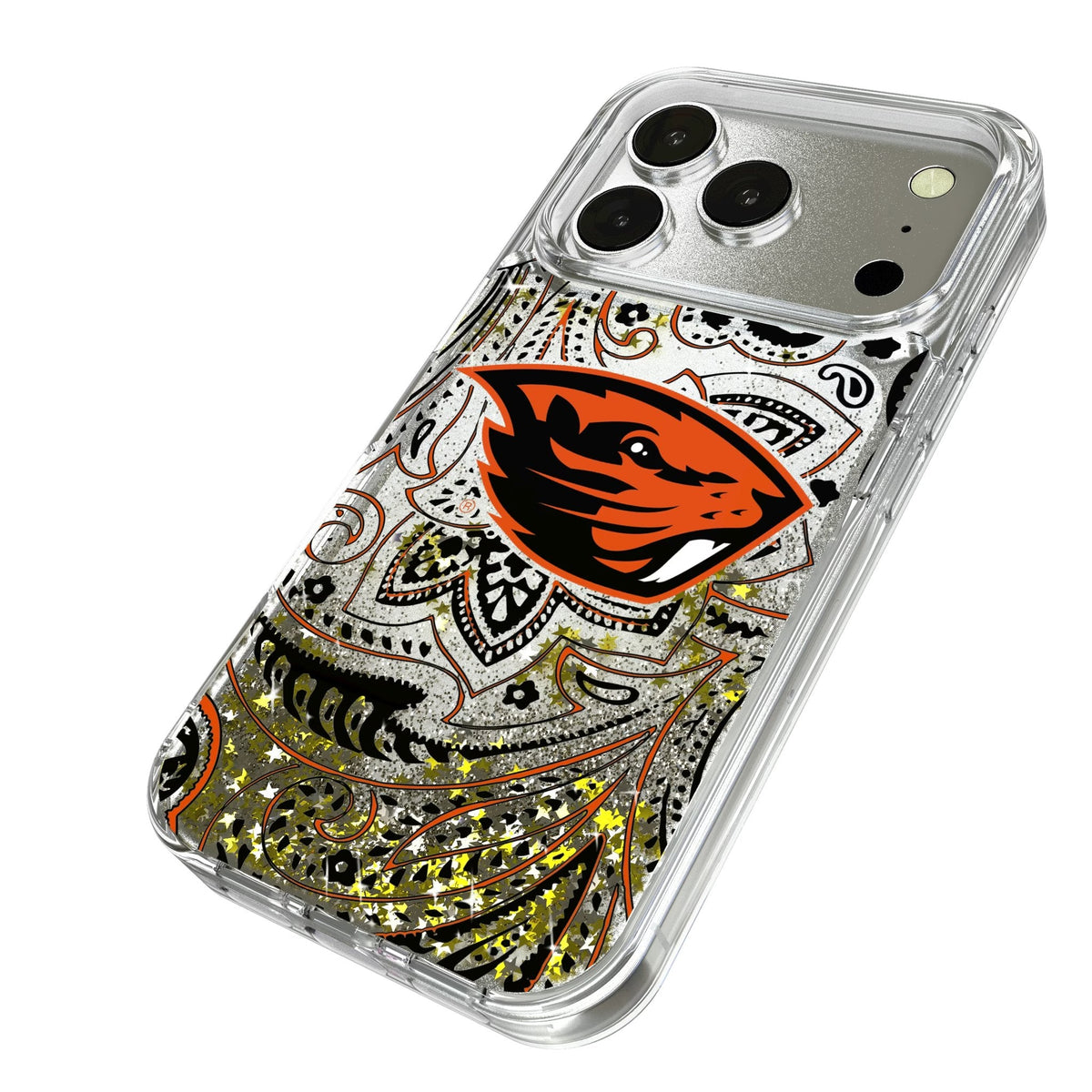 Oregon State University Beavers Paisley Glitter Phone Case for Apple iPhone 17 Series 2