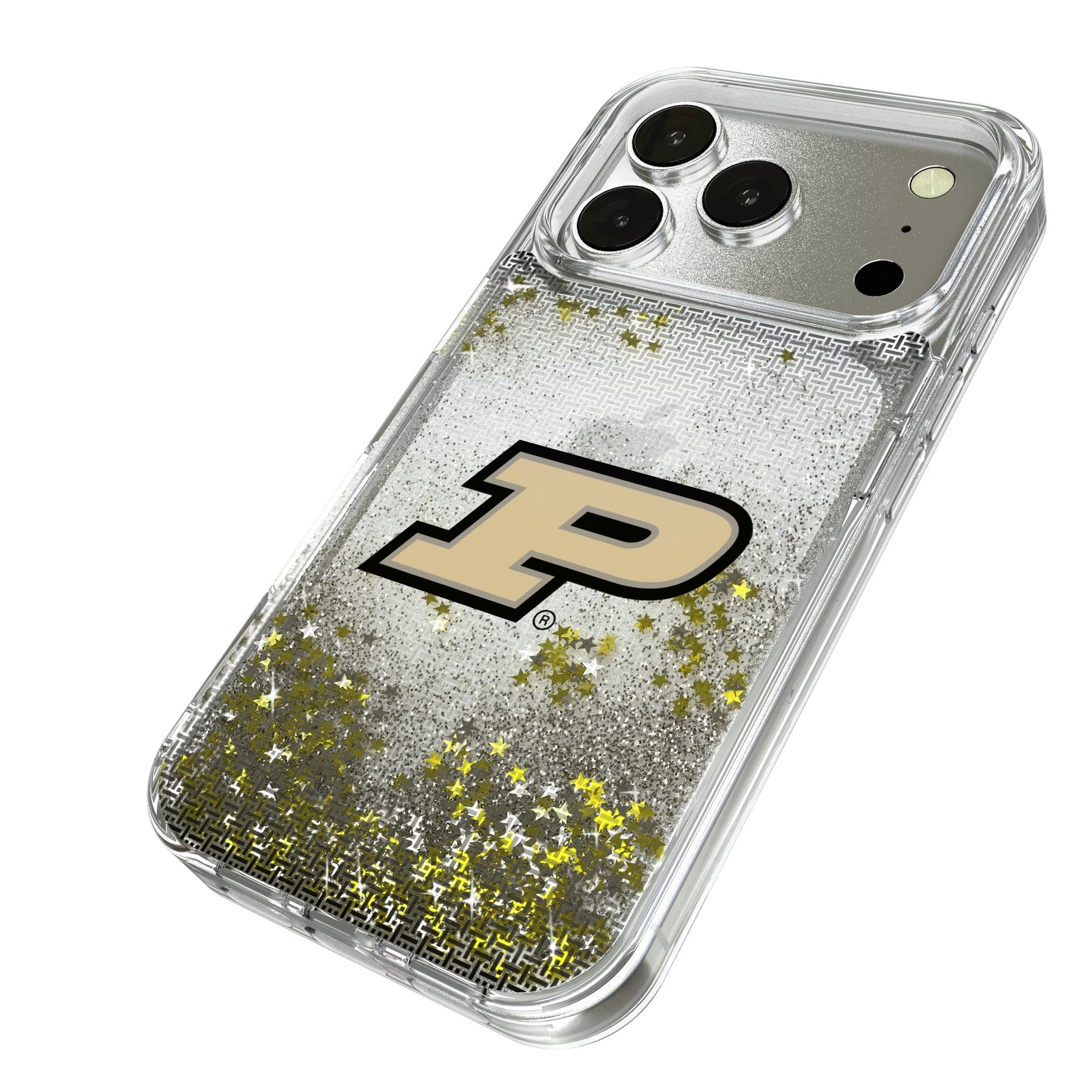 Purdue University Boilermakers Linen Glitter Phone Case for Apple iPhone 17 Series