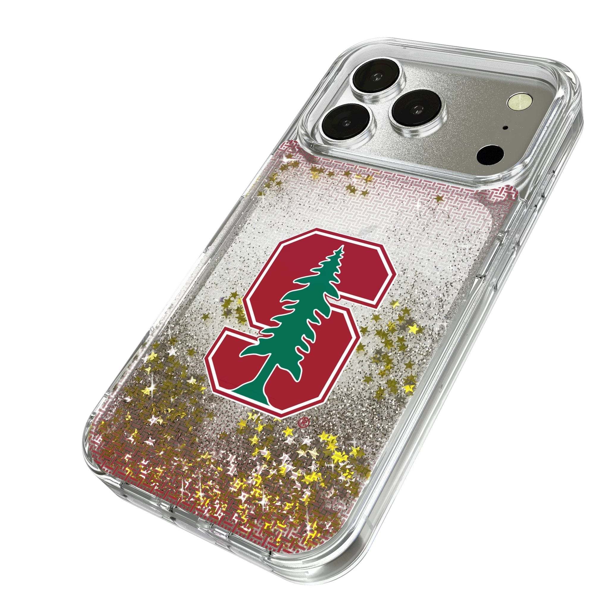 Stanford University Cardinal Linen Glitter Phone Case for Apple iPhone 17 Series 2