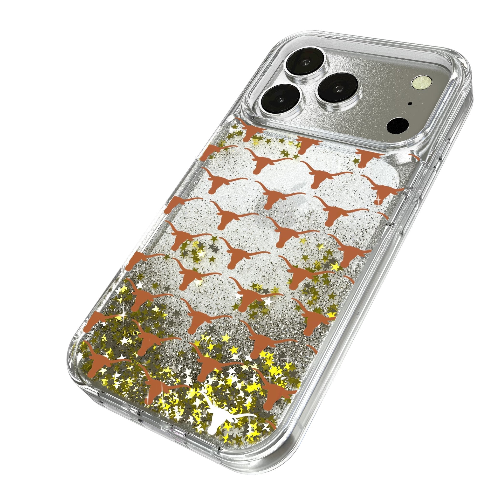 University of Texas Longhorns Fashion Pattern Glitter Phone Case for Apple iPhone 17 Series 2