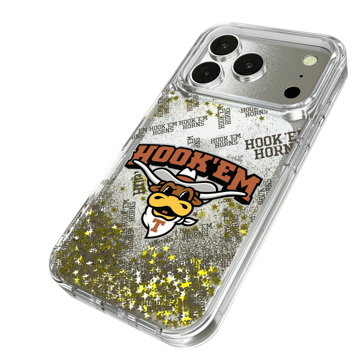 University of Texas Longhorns Quadtile Glitter Phone Case for Apple iPhone 17 Series 2