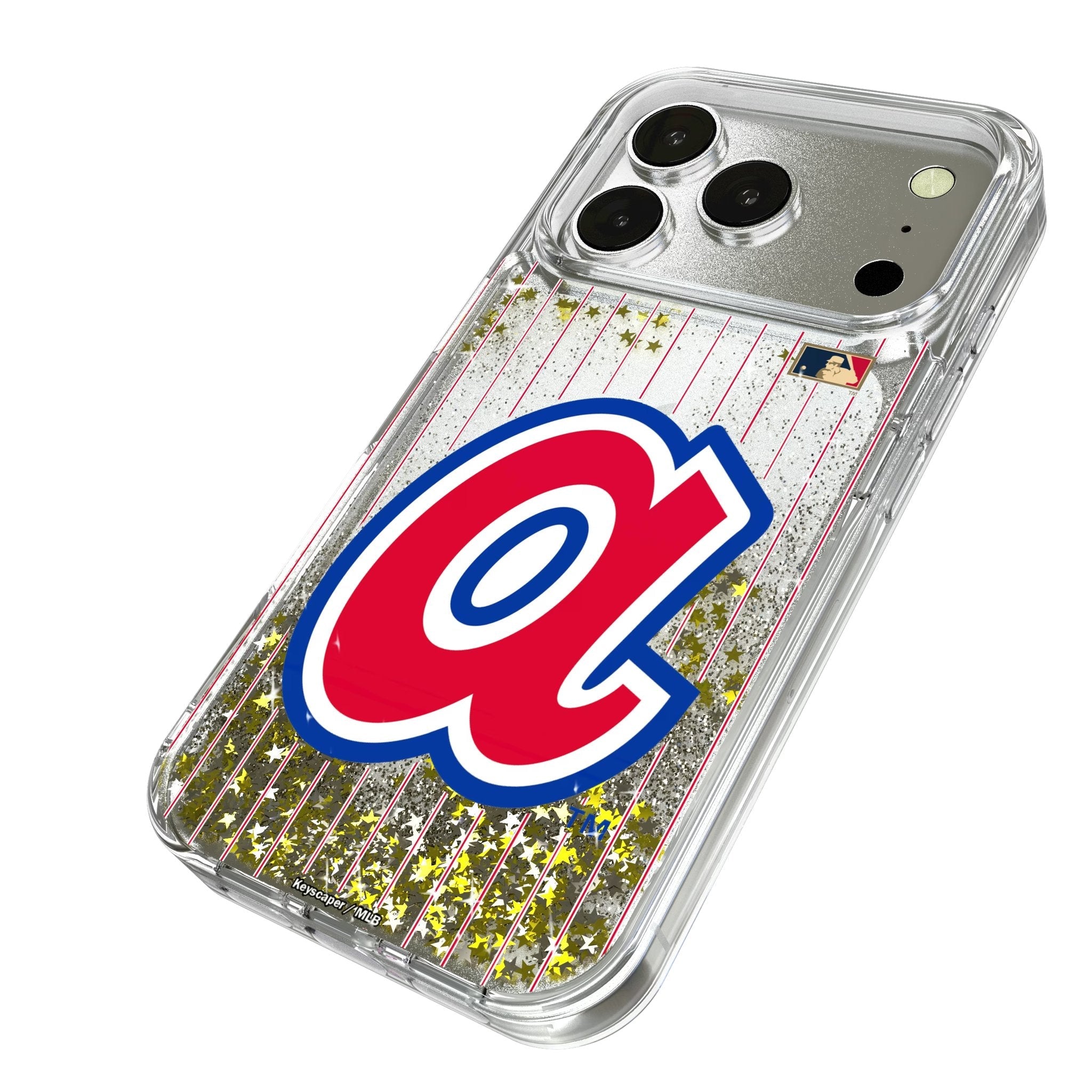 Atlanta Braves 1972-1980 - Cooperstown Collection Pinstripe Glitter Phone Case for Apple iPhone 17 Series