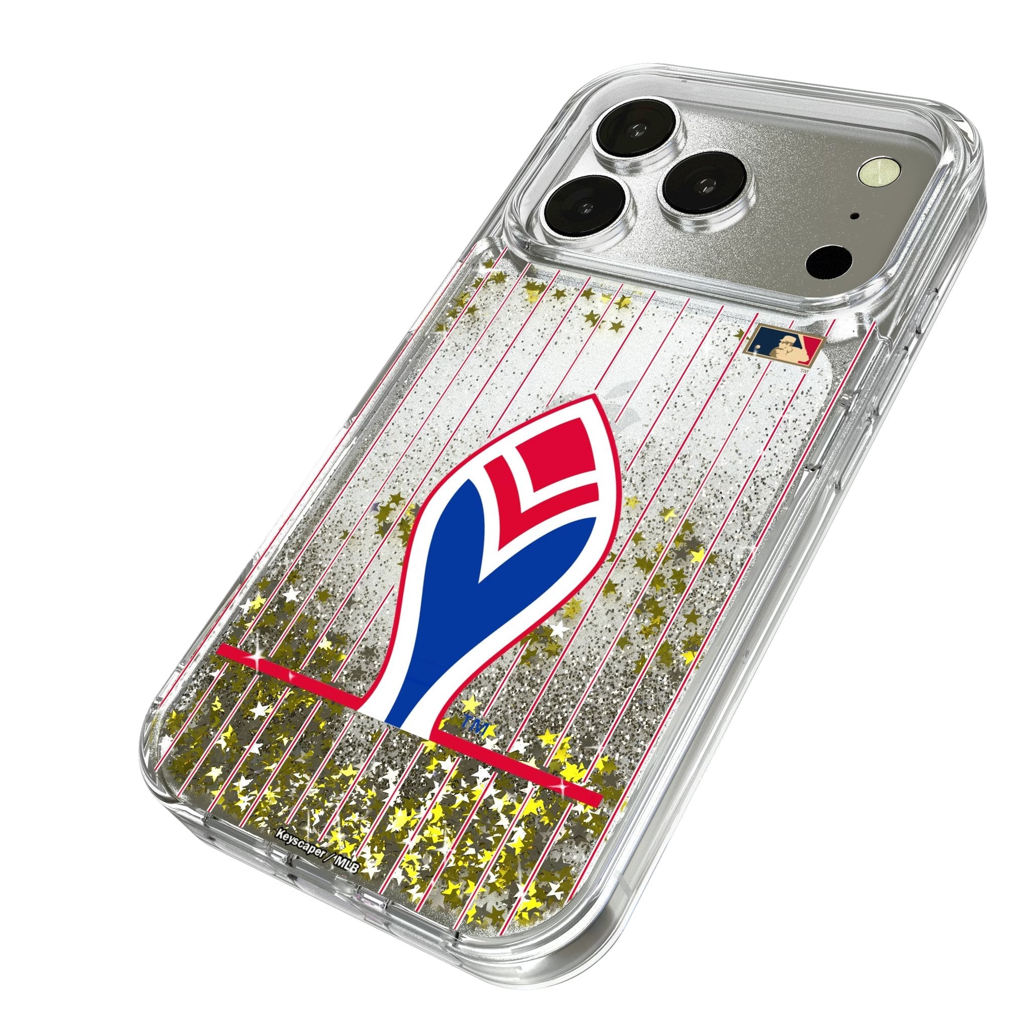 Atlanta Braves 1972-1975 - Cooperstown Collection Pinstripe Glitter Phone Case for Apple iPhone 17 Series