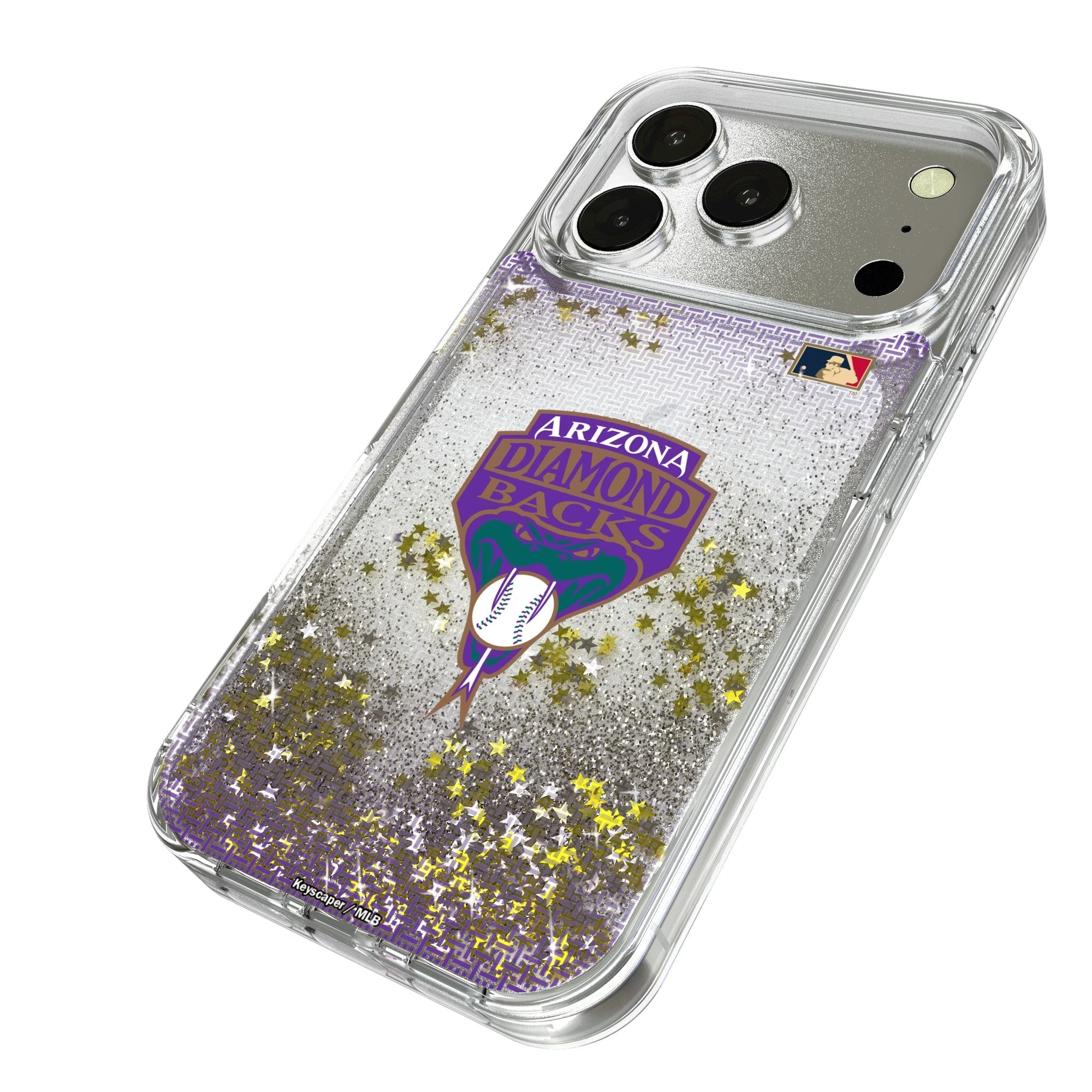 Arizona Diamondbacks 1999-2006 - Cooperstown Collection Linen Glitter Phone Case for Apple iPhone 17 Series 2