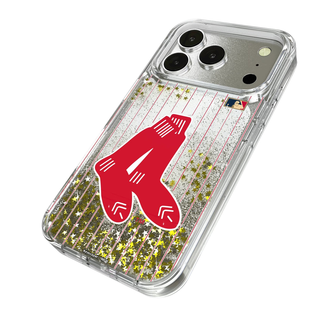 Boston Red Sox 1924-1960 - Cooperstown Collection Pinstripe Glitter Phone Case for Apple iPhone 17 Series