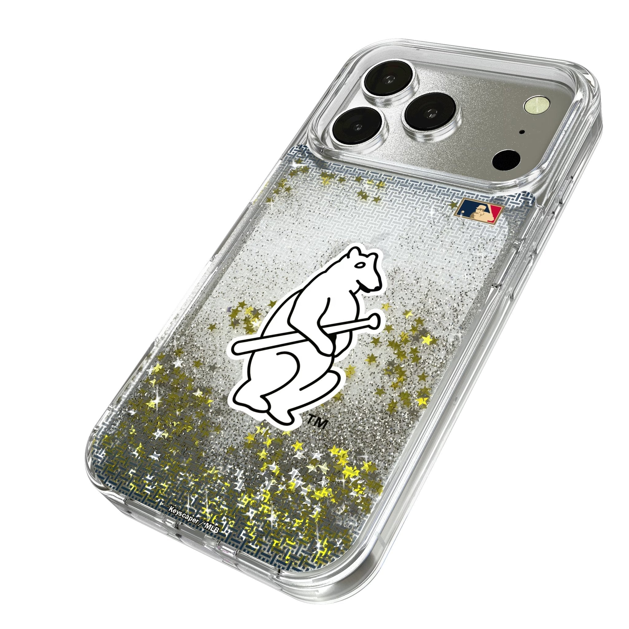 Chicago Cubs 1914 - Cooperstown Collection Linen Glitter Phone Case for Apple iPhone 17 Series 2