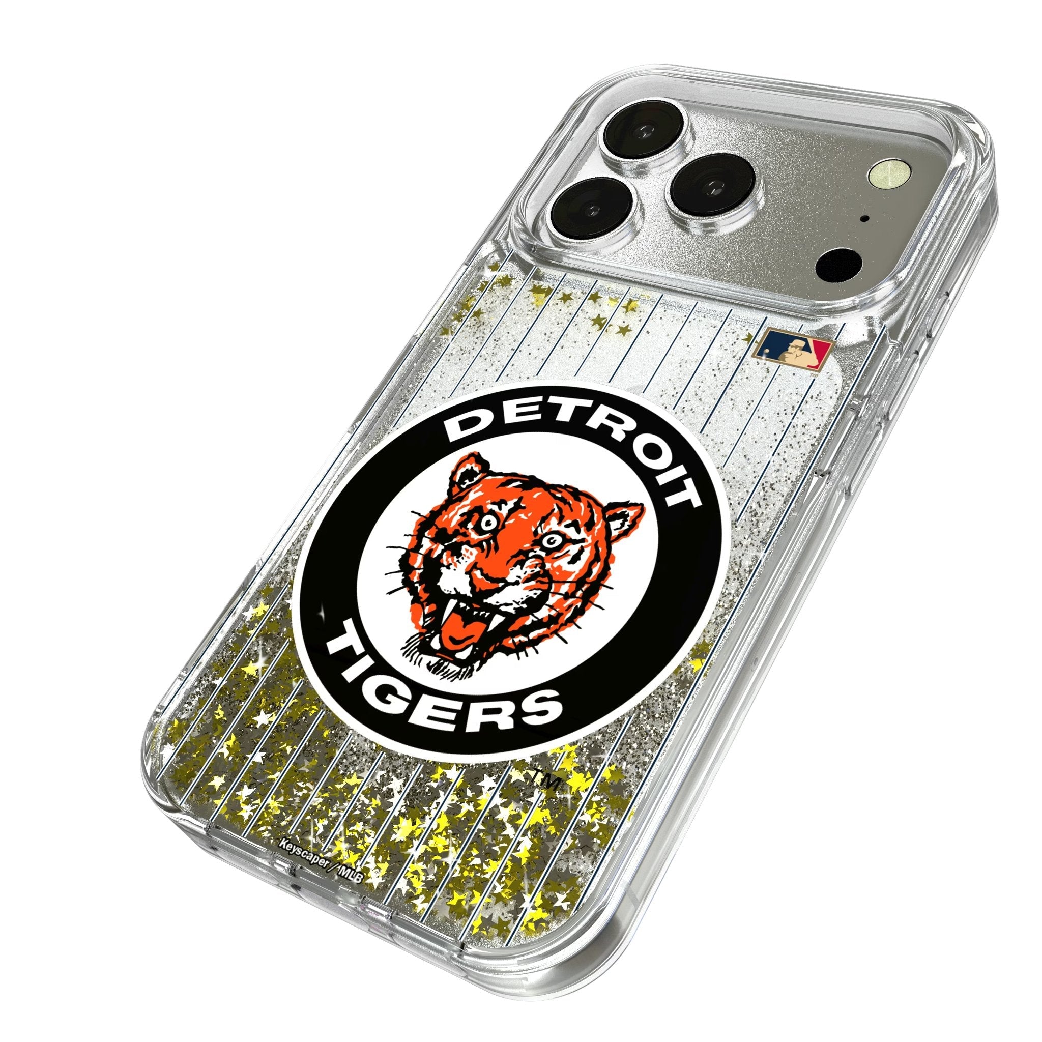 Detroit Tigers 1961-1963 - Cooperstown Collection Pinstripe Glitter Phone Case for Apple iPhone 17 Series