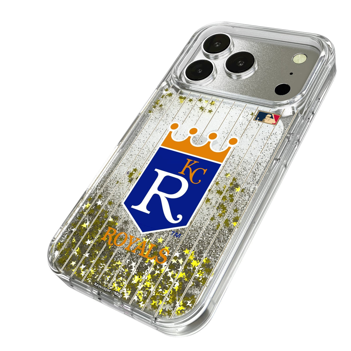 Kansas City Royals 1969-1978 - Cooperstown Collection Pinstripe Glitter Phone Case for Apple iPhone 17 Series