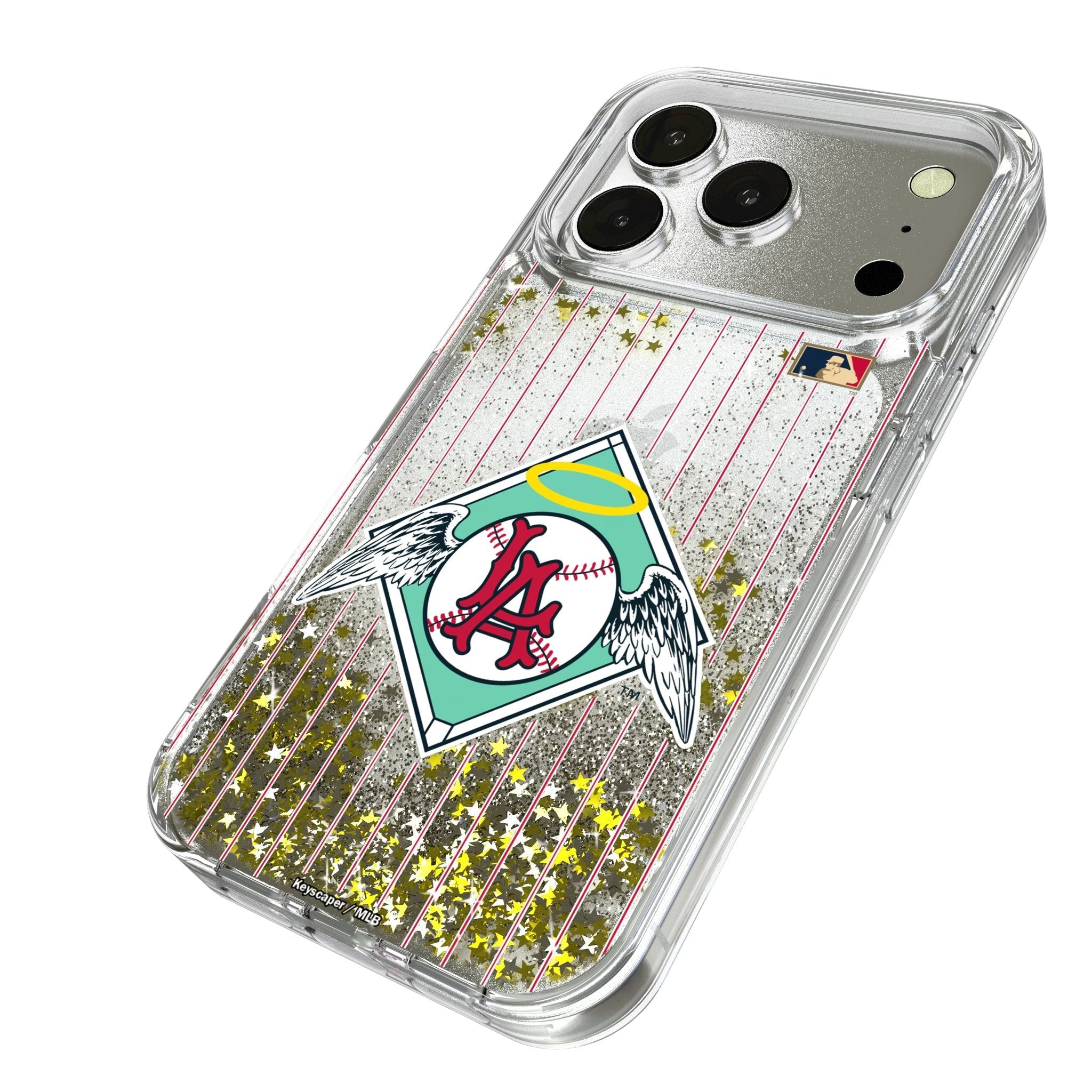 LA Angels 1961-1965 - Cooperstown Collection Pinstripe Glitter Phone Case for Apple iPhone 17 Series 2