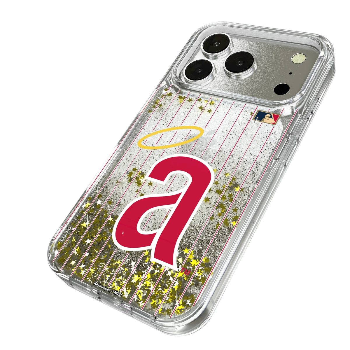 LA Angels 1971 - Cooperstown Collection Pinstripe Glitter Phone Case for Apple iPhone 17 Series