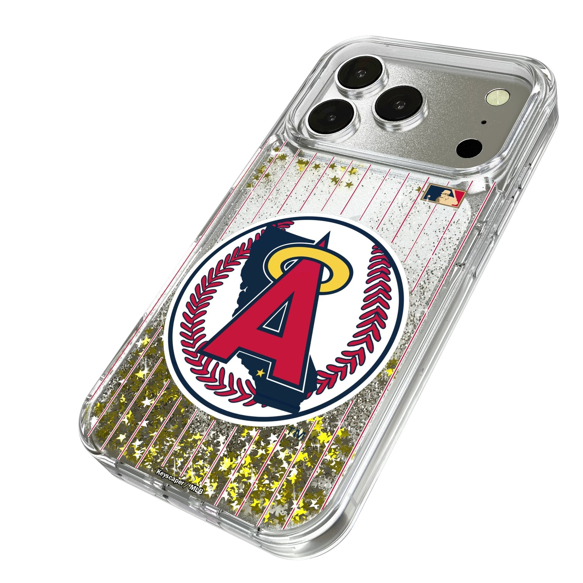 LA Angels 1986-1992 - Cooperstown Collection Pinstripe Glitter Phone Case for Apple iPhone 17 Series 2