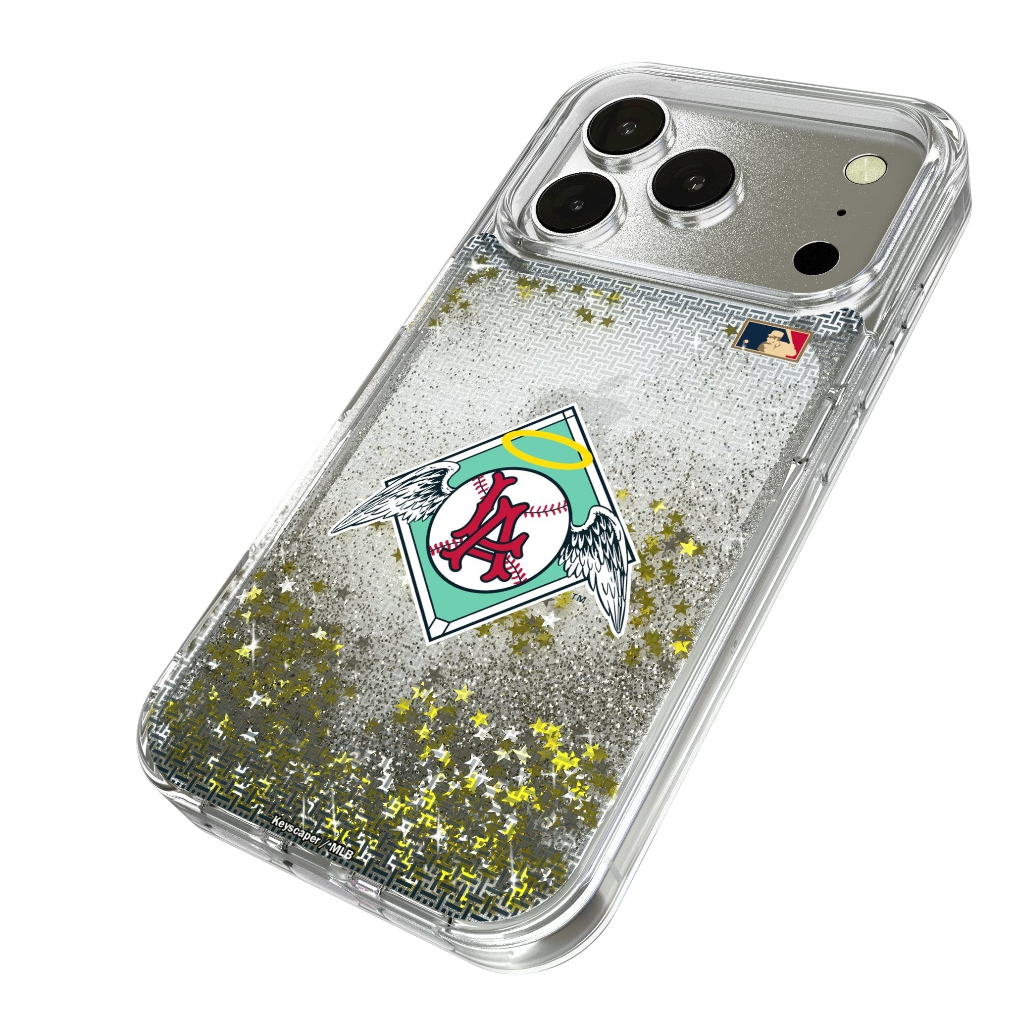 LA Angels 1961-1965 - Cooperstown Collection Linen Glitter Phone Case for Apple iPhone 17 Series