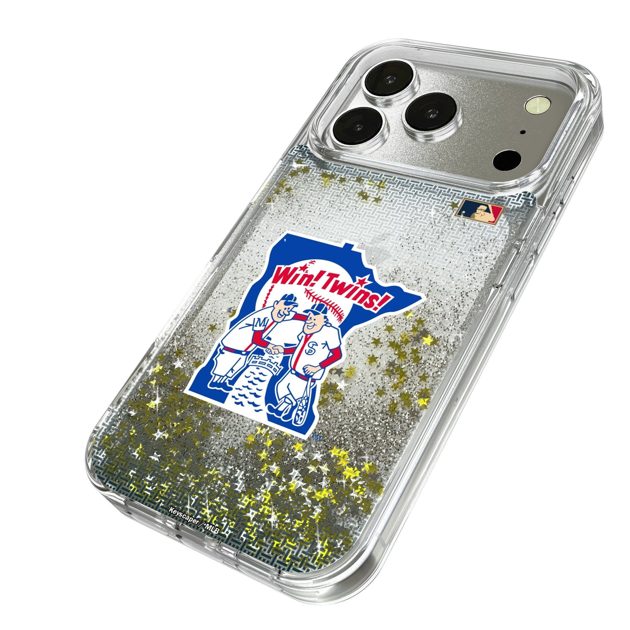 Minnesota Twins 1976-1986 - Cooperstown Collection Linen Glitter Phone Case for Apple iPhone 17 Series 2