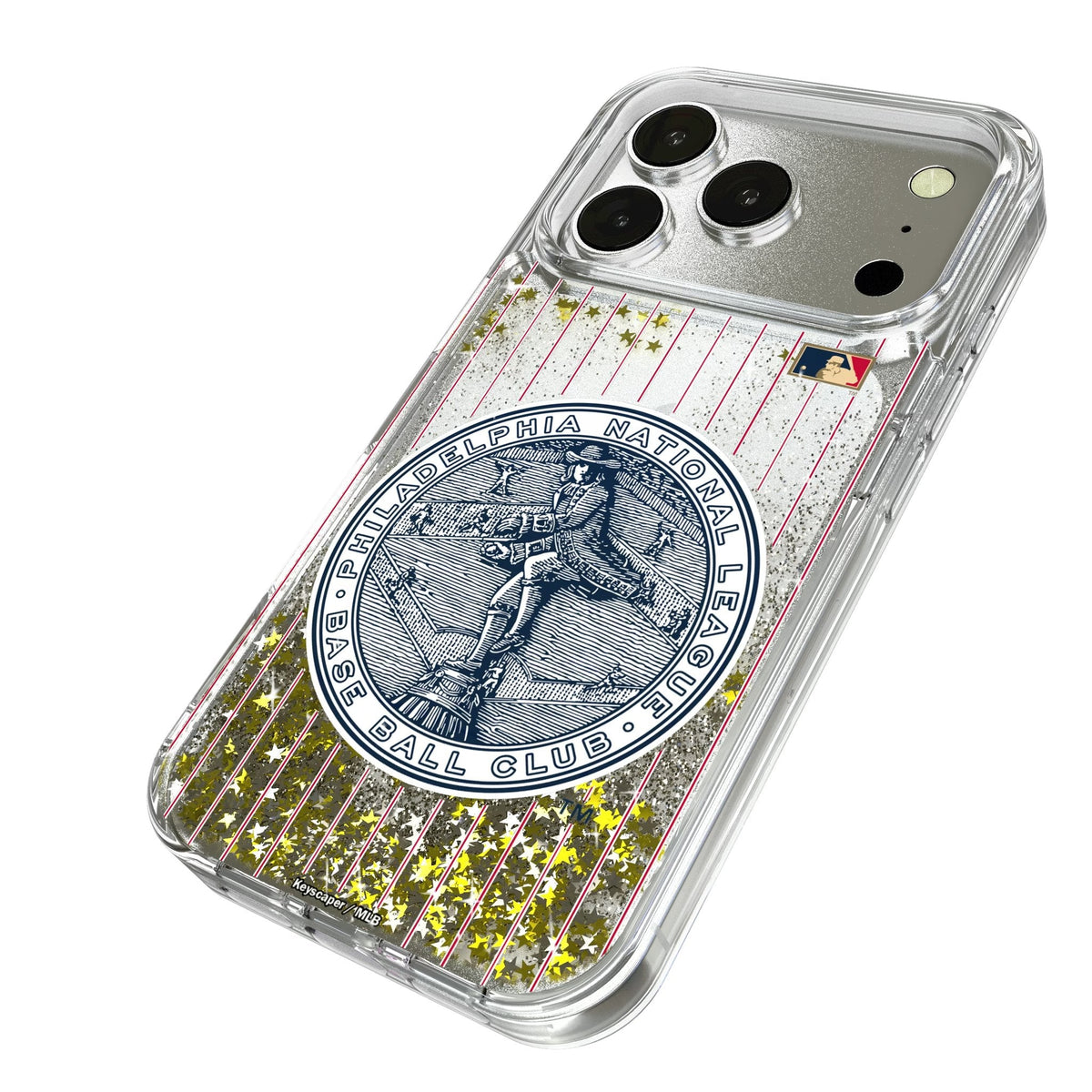 Philadelphia Phillies 1915-1943 - Cooperstown Collection Pinstripe Glitter Phone Case for Apple iPhone 17 Series