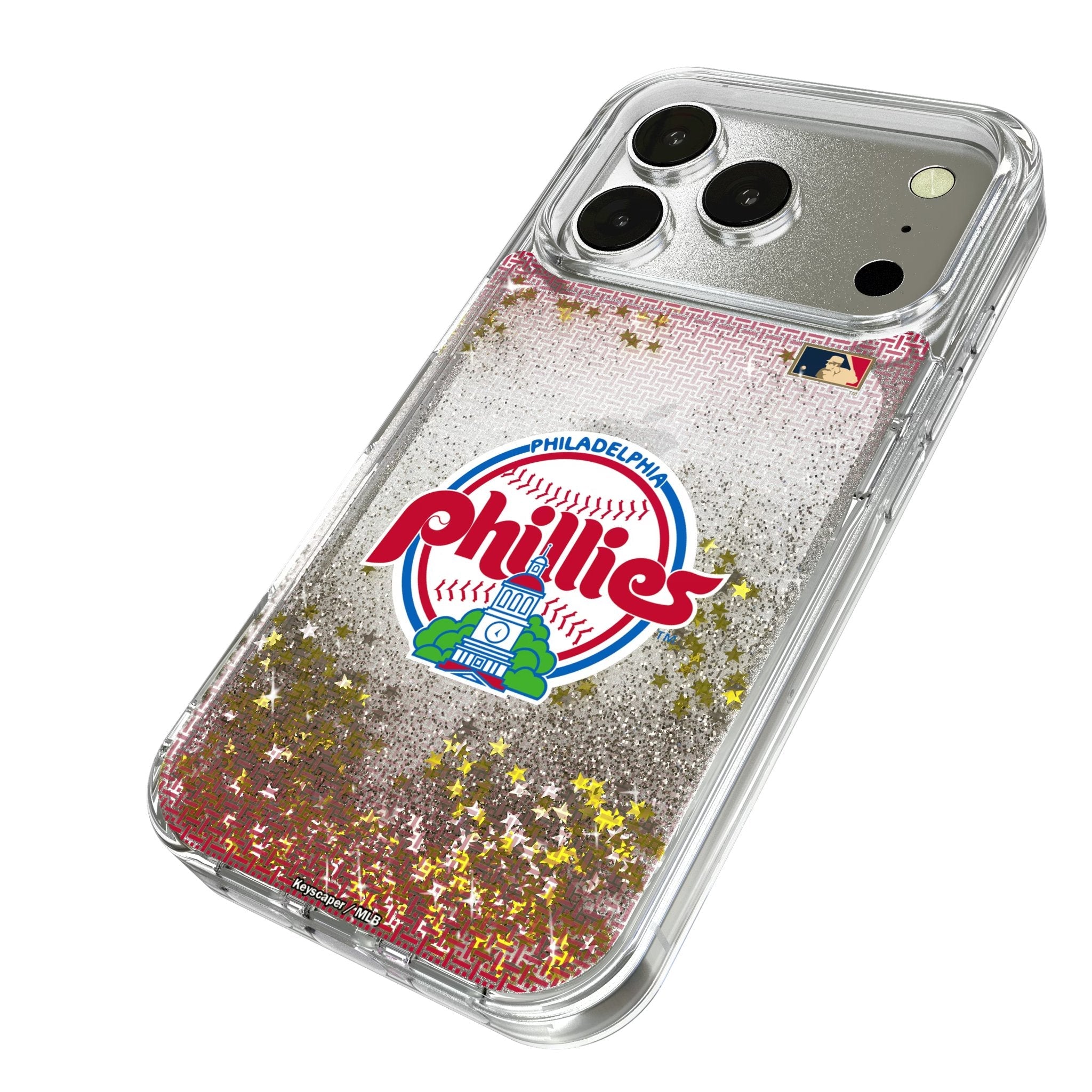 Philadelphia Phillies 1984-1991 - Cooperstown Collection Linen Glitter Phone Case for Apple iPhone 17 Series 2