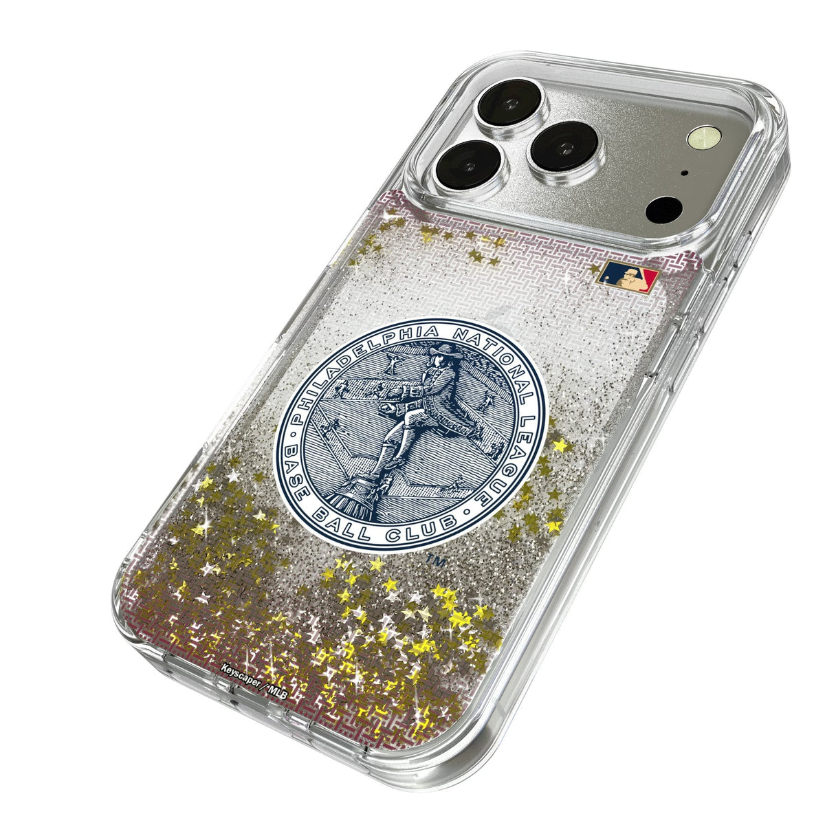 Philadelphia Phillies 1915-1943 - Cooperstown Collection Linen Glitter Phone Case for Apple iPhone 17 Series