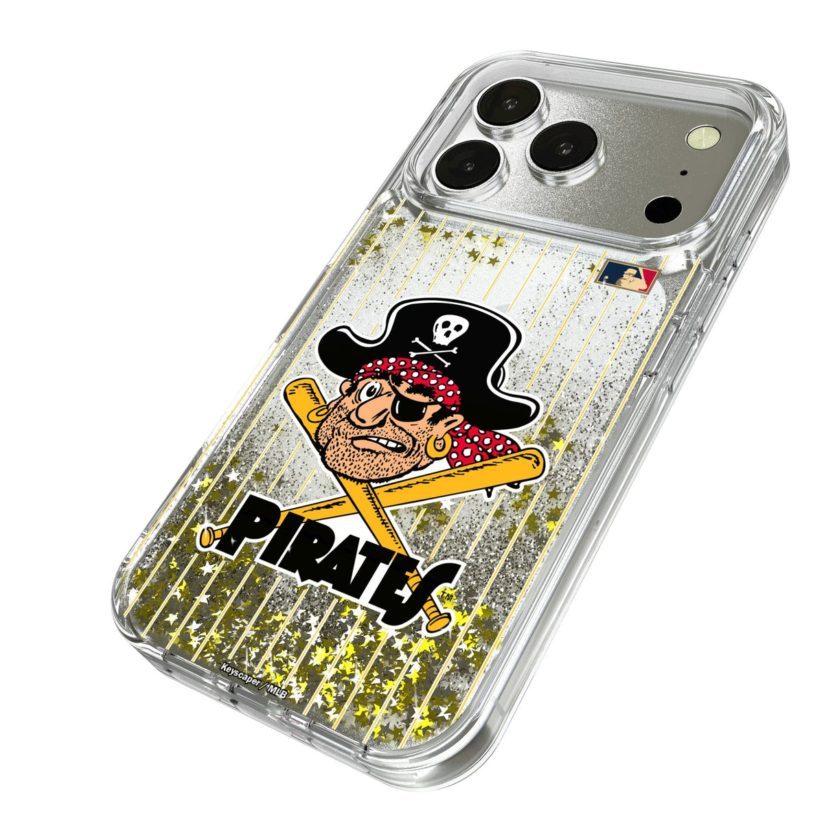 Pittsburgh Pirates 1958-1966 - Cooperstown Collection Pinstripe Glitter Phone Case for Apple iPhone 17 Series