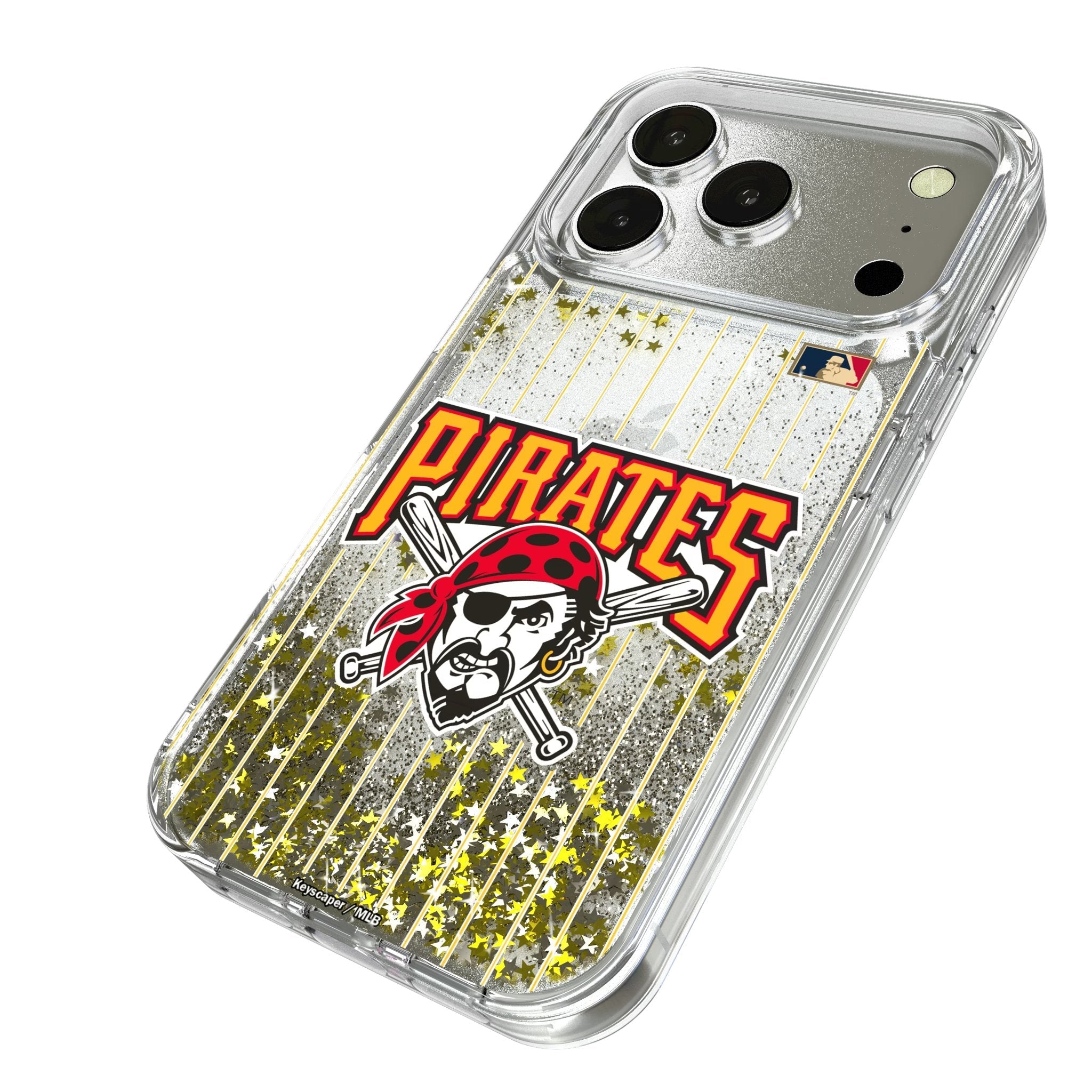 Pittsburgh Pirates 1997-2013 - Cooperstown Collection Pinstripe Glitter Phone Case for Apple iPhone 17 Series 2