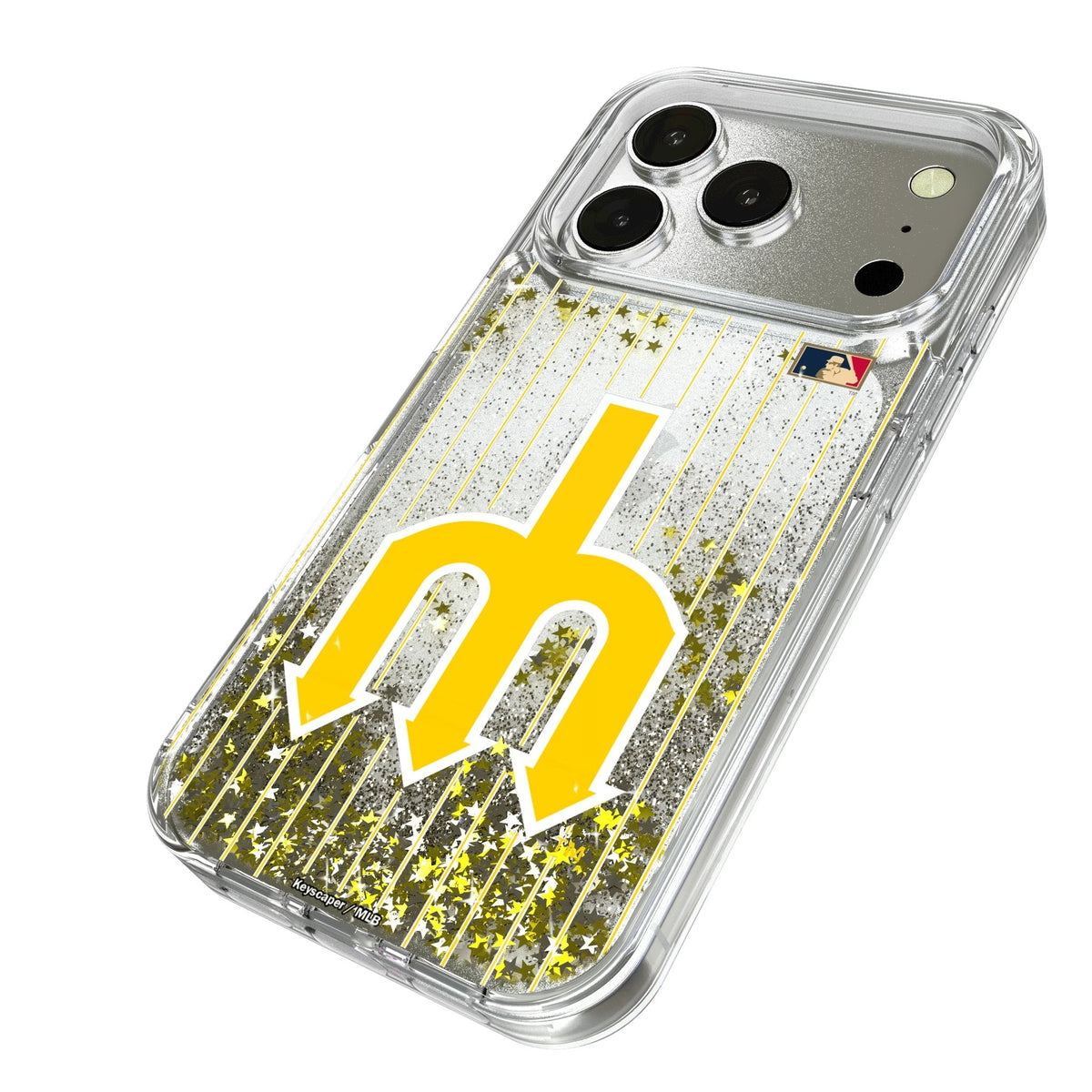Seattle Mariners 1977-1980 - Cooperstown Collection Pinstripe Glitter Phone Case for Apple iPhone 17 Series 2