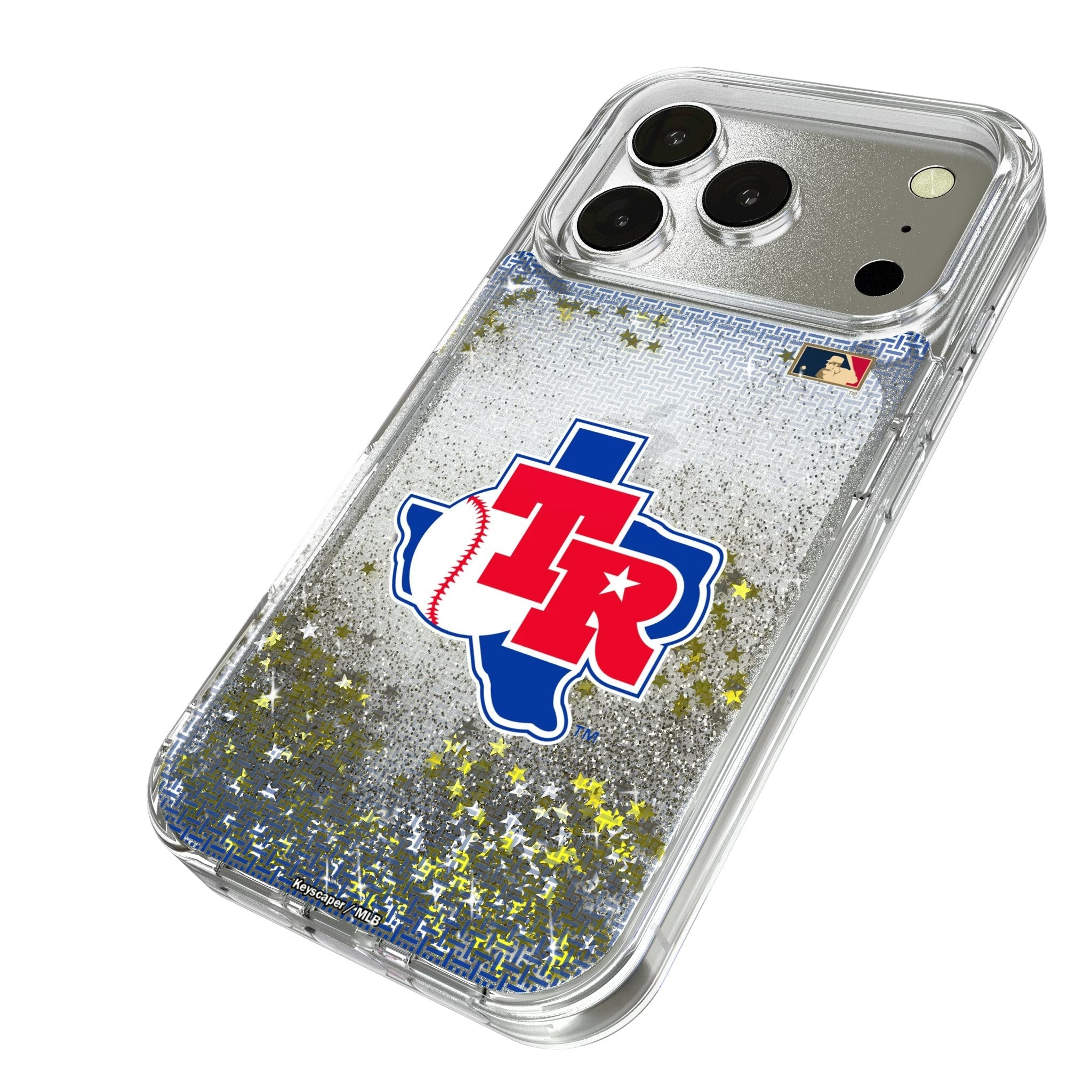Texas Rangers 1981-1983 - Cooperstown Collection Linen Glitter Phone Case for Apple iPhone 17 Series 2
