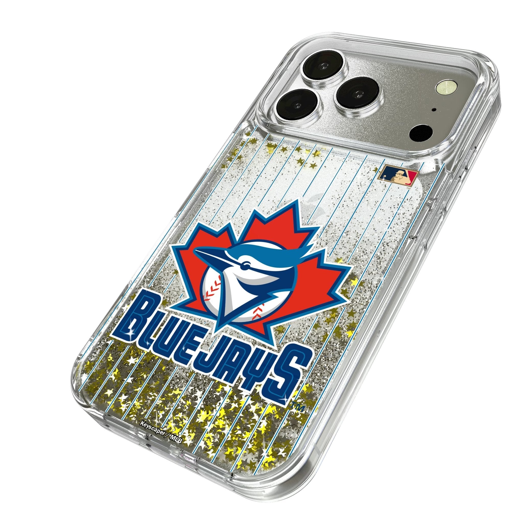 Toronto Blue Jays 1997-2002 - Cooperstown Collection Pinstripe Glitter Phone Case for Apple iPhone 17 Series 2