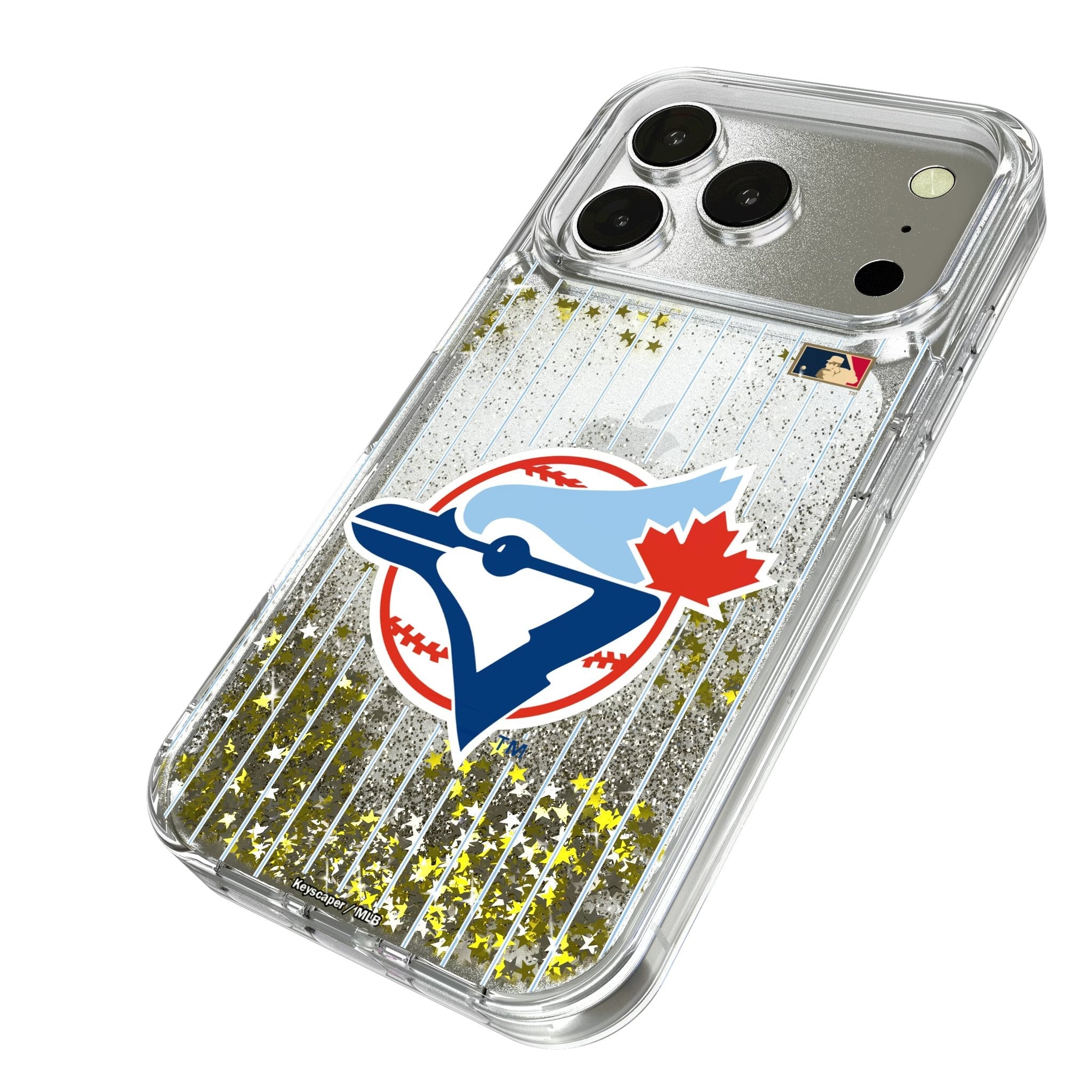 Toronto Blue Jays 1977-1988 - Cooperstown Collection Pinstripe Glitter Phone Case for Apple iPhone 17 Series 2