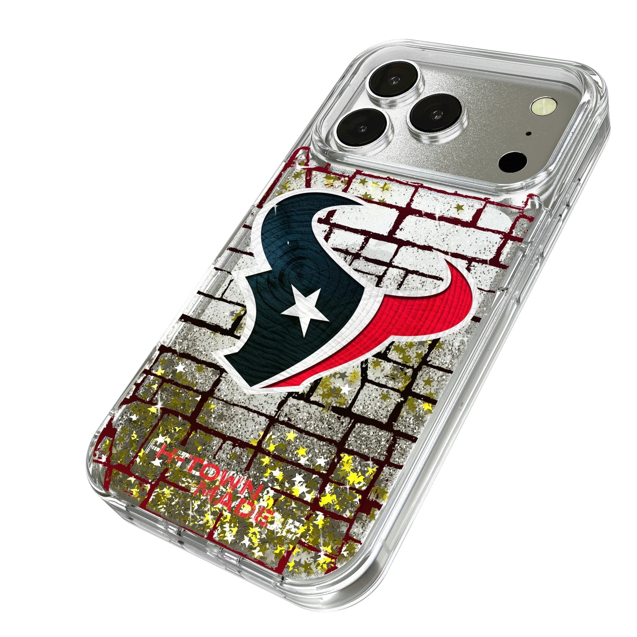 Houston Texans Brick Wall Glitter Phone Case for Apple iPhone 17 Series