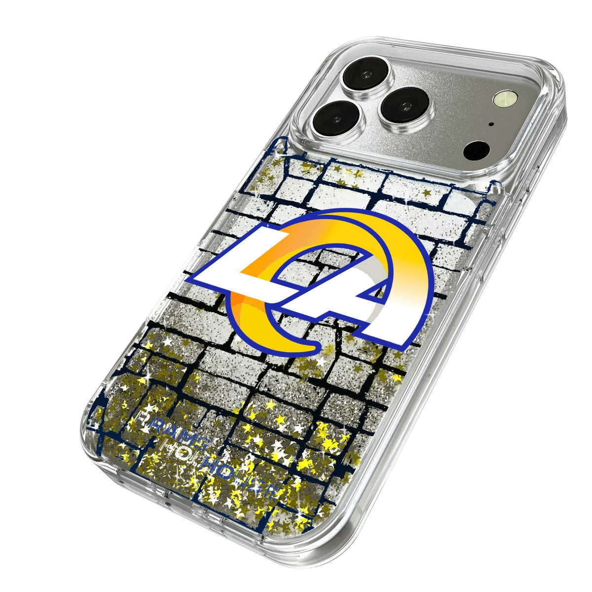 Los Angeles Rams Brick Wall Glitter Phone Case for Apple iPhone 17 Series 2