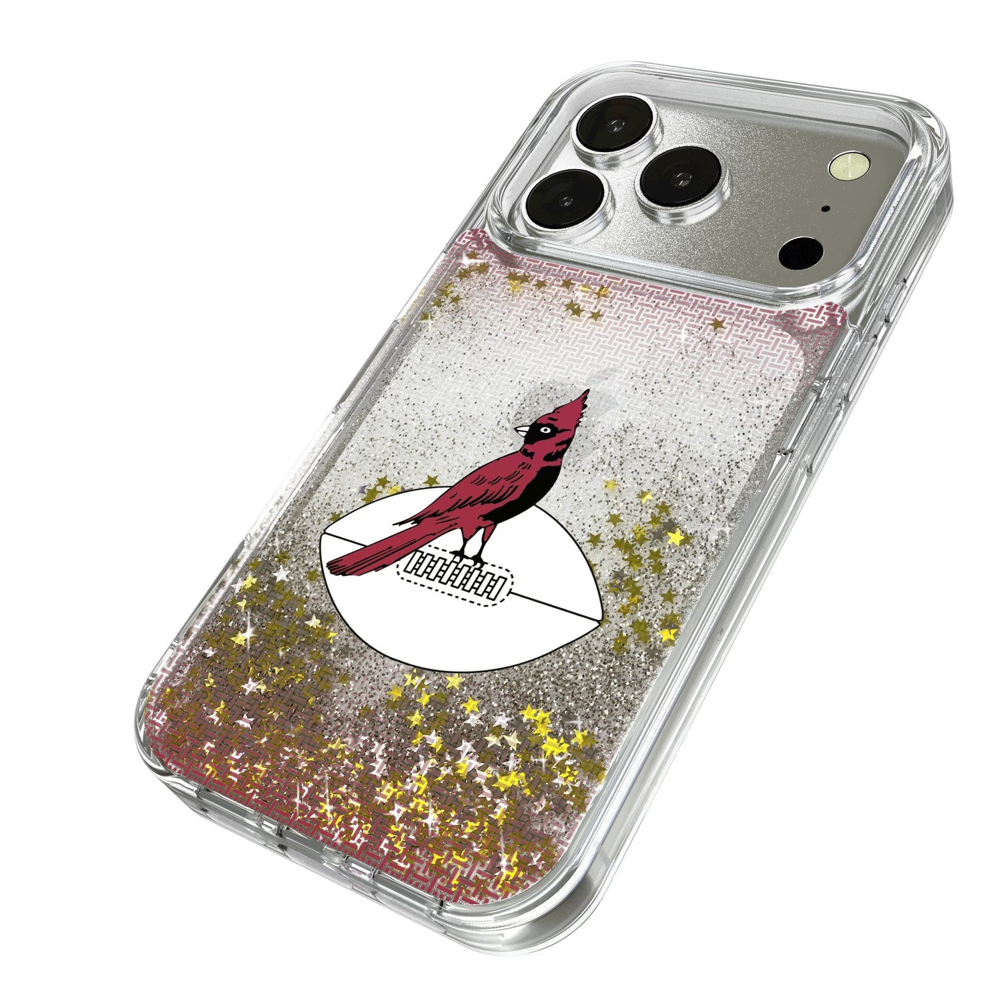 Chicago Cardinals 1947-1959 Historic Collection Linen Glitter Phone Case for Apple iPhone 17 Series